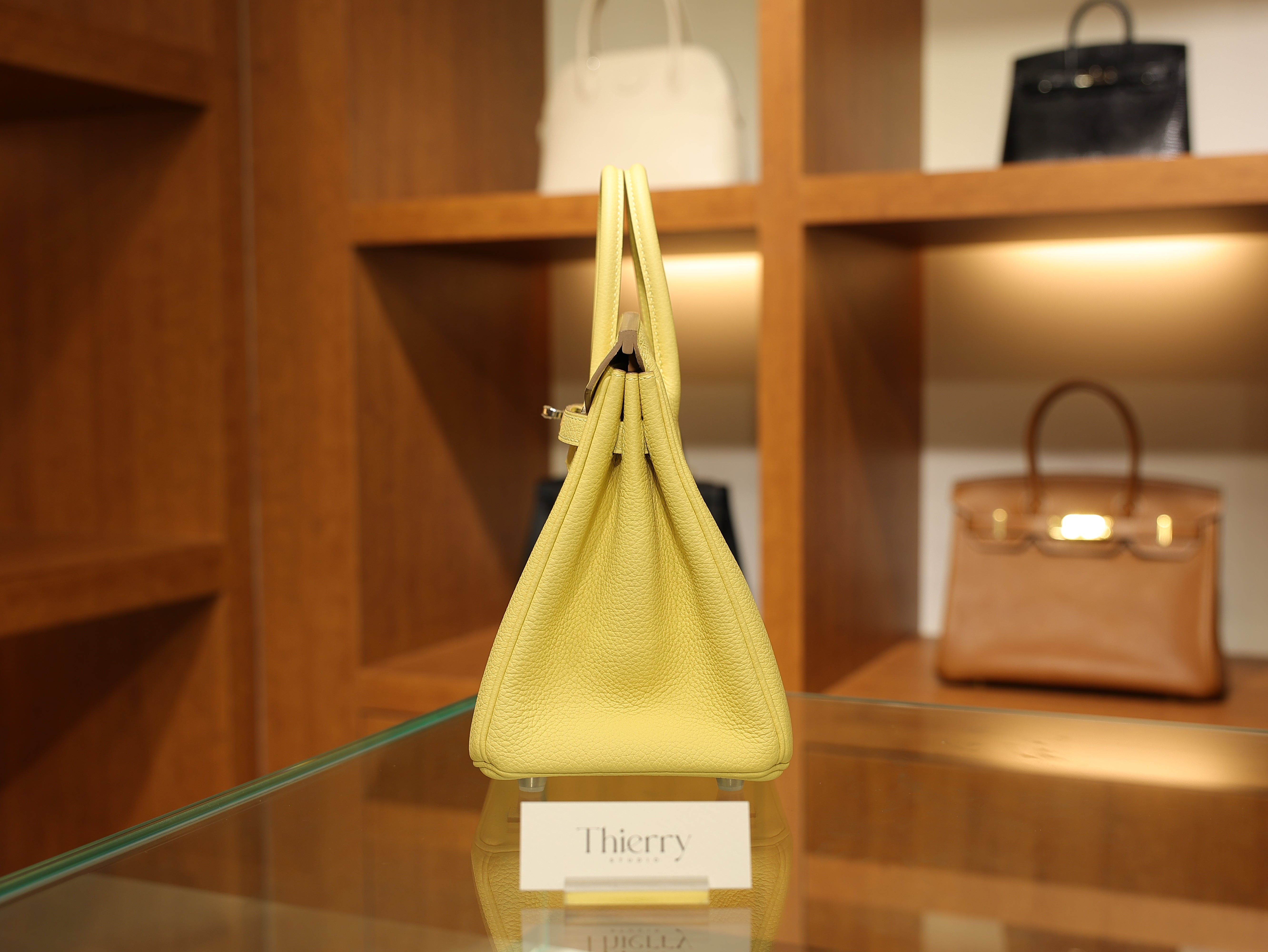 Birkin 25 togo jaune poussin PHW