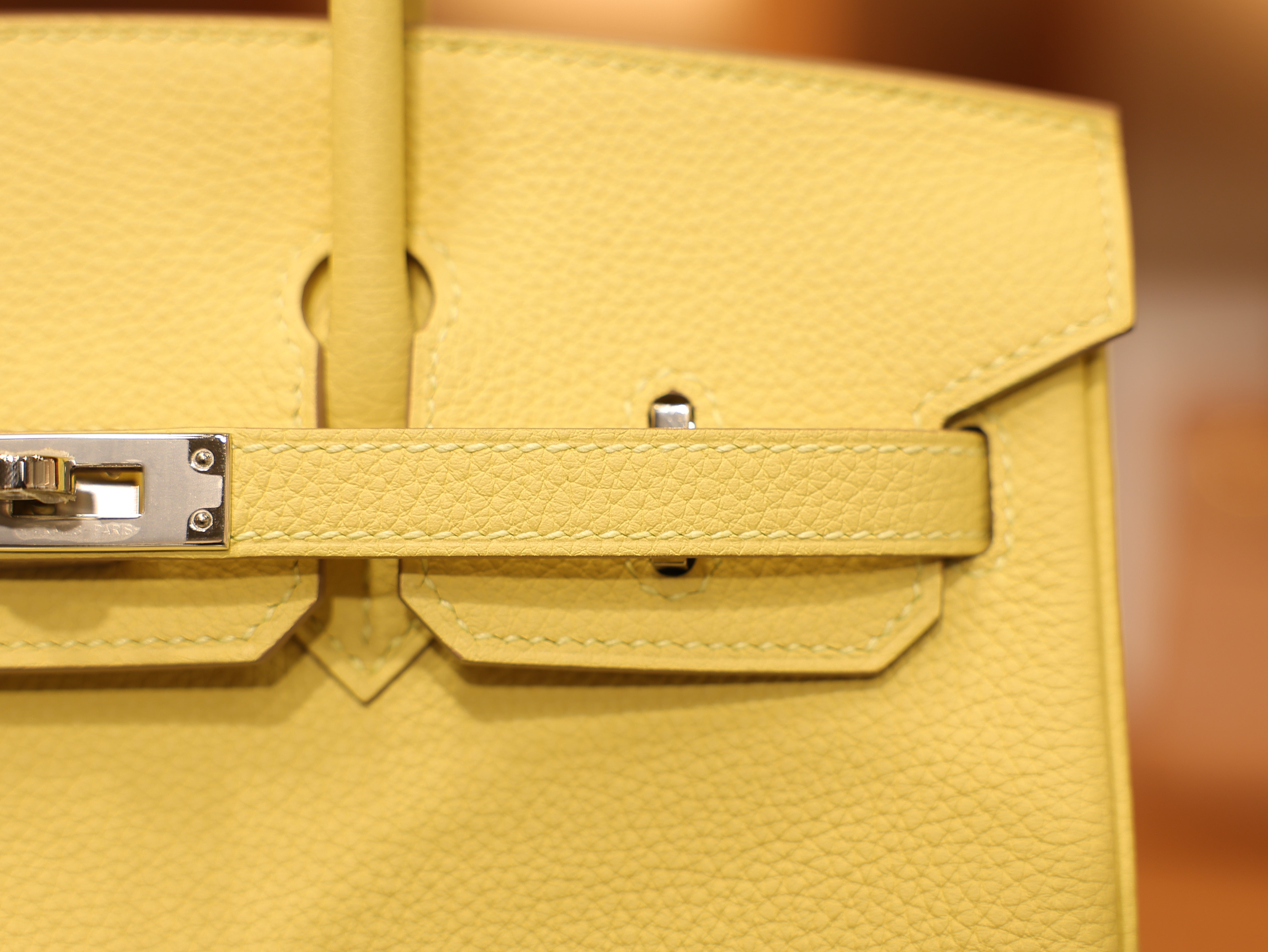 Birkin 25 togo jaune poussin PHW