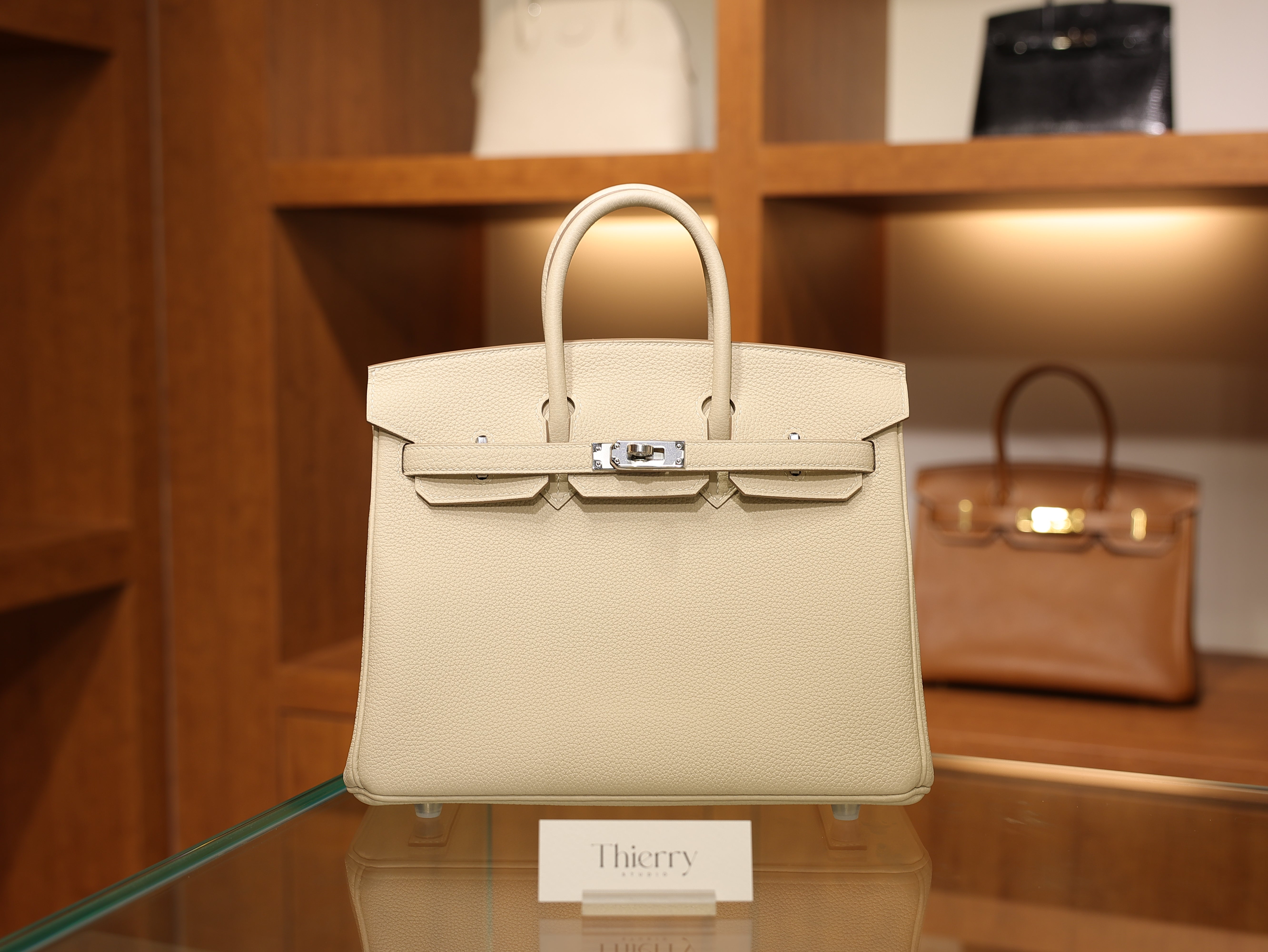 Birkin 25 togo craie PHW