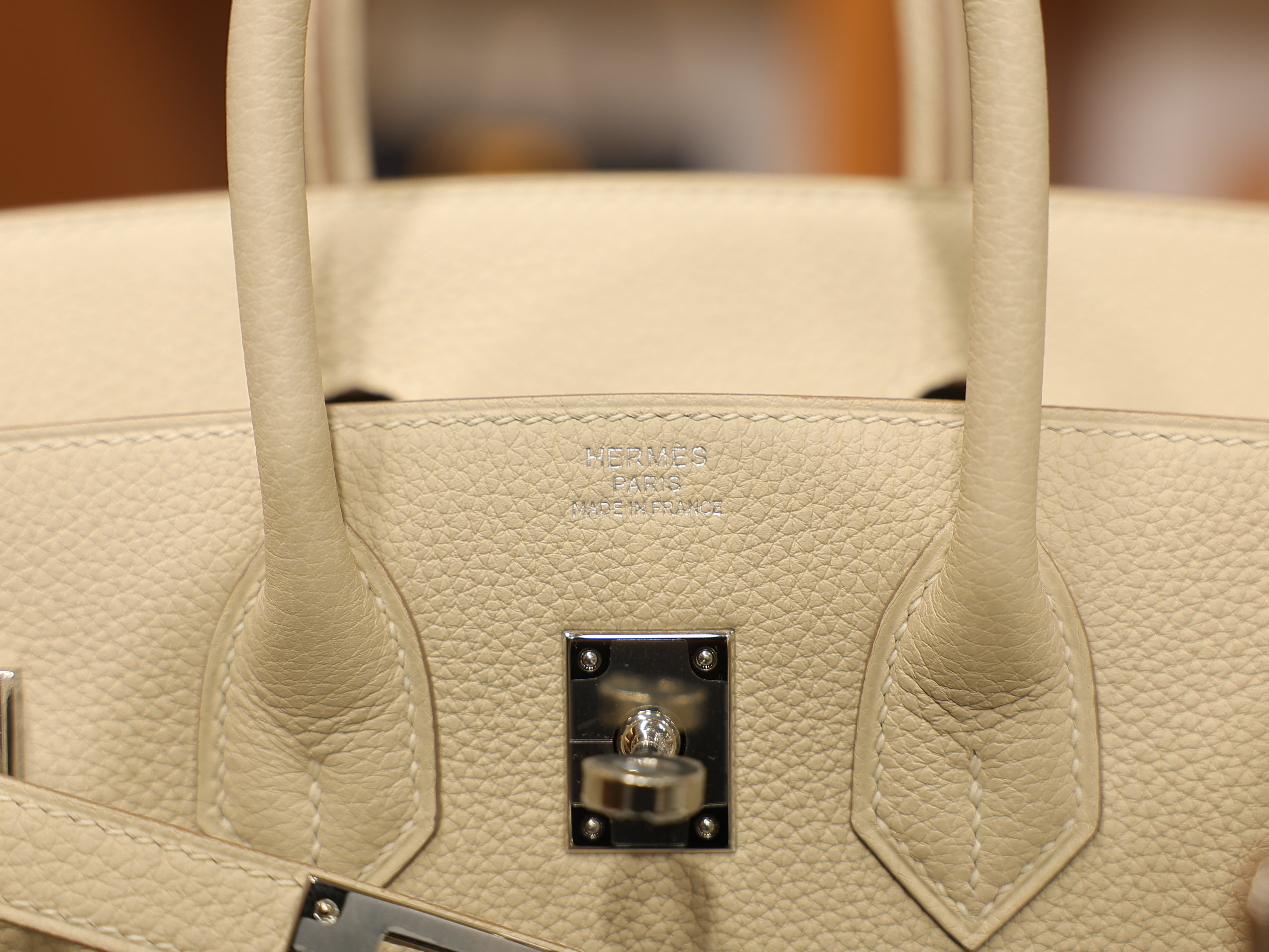 Birkin 25 togo craie PHW