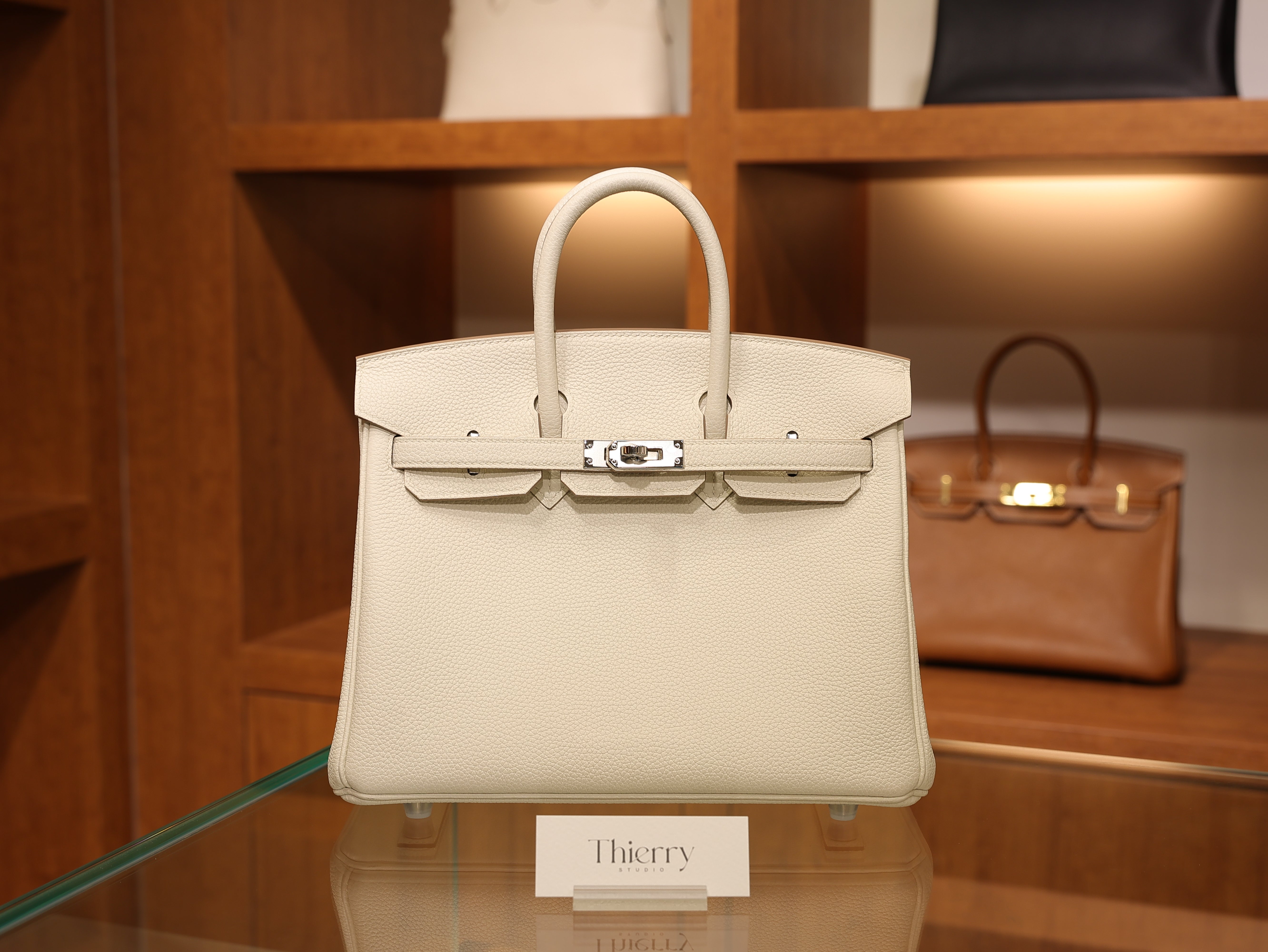 Birkin 25 togo craie PHW