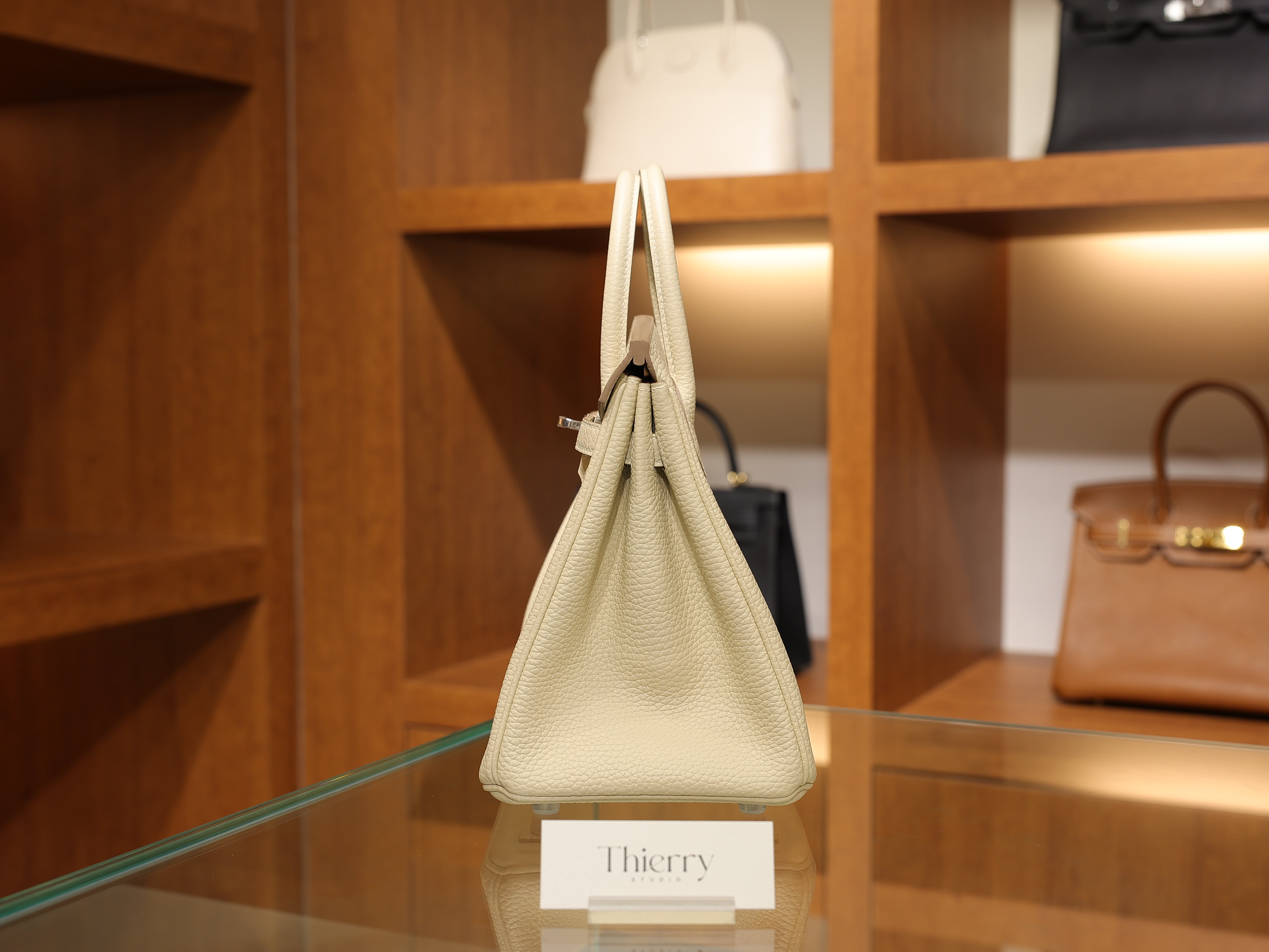 Birkin 25 clemence craie PHW