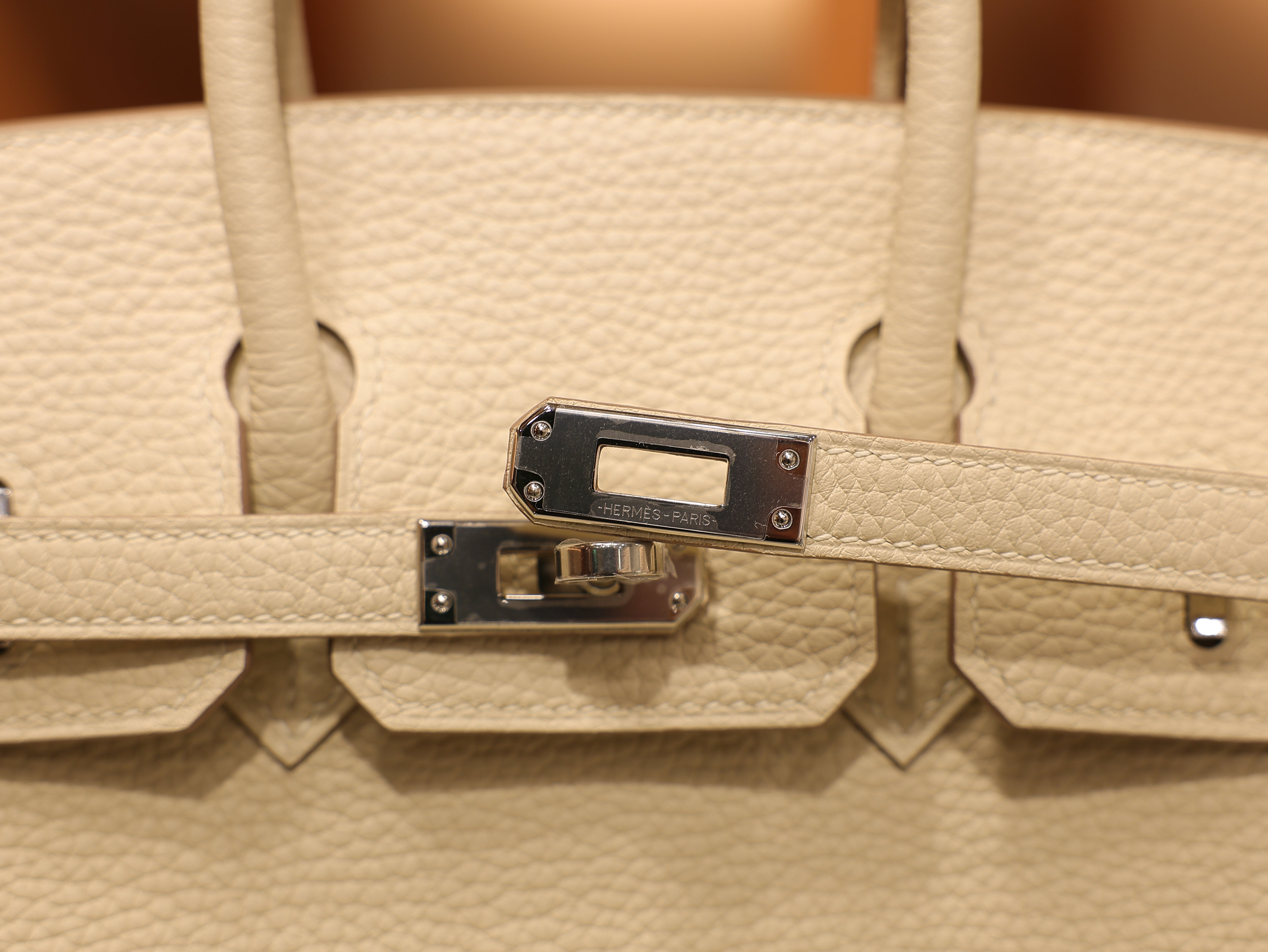 Birkin 25 clemence craie PHW