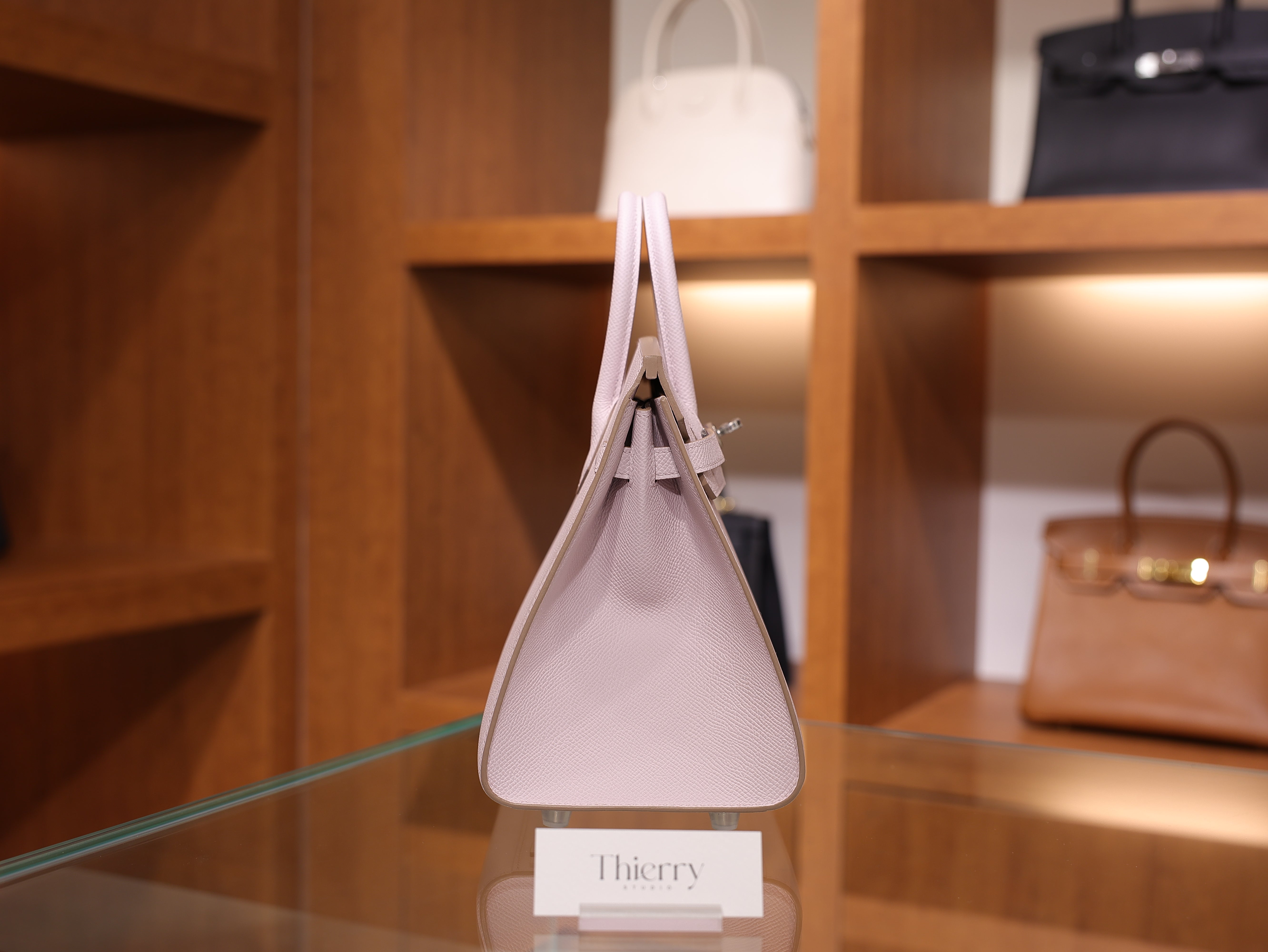 Birkin 25 epsom sellier mauve pale PHW