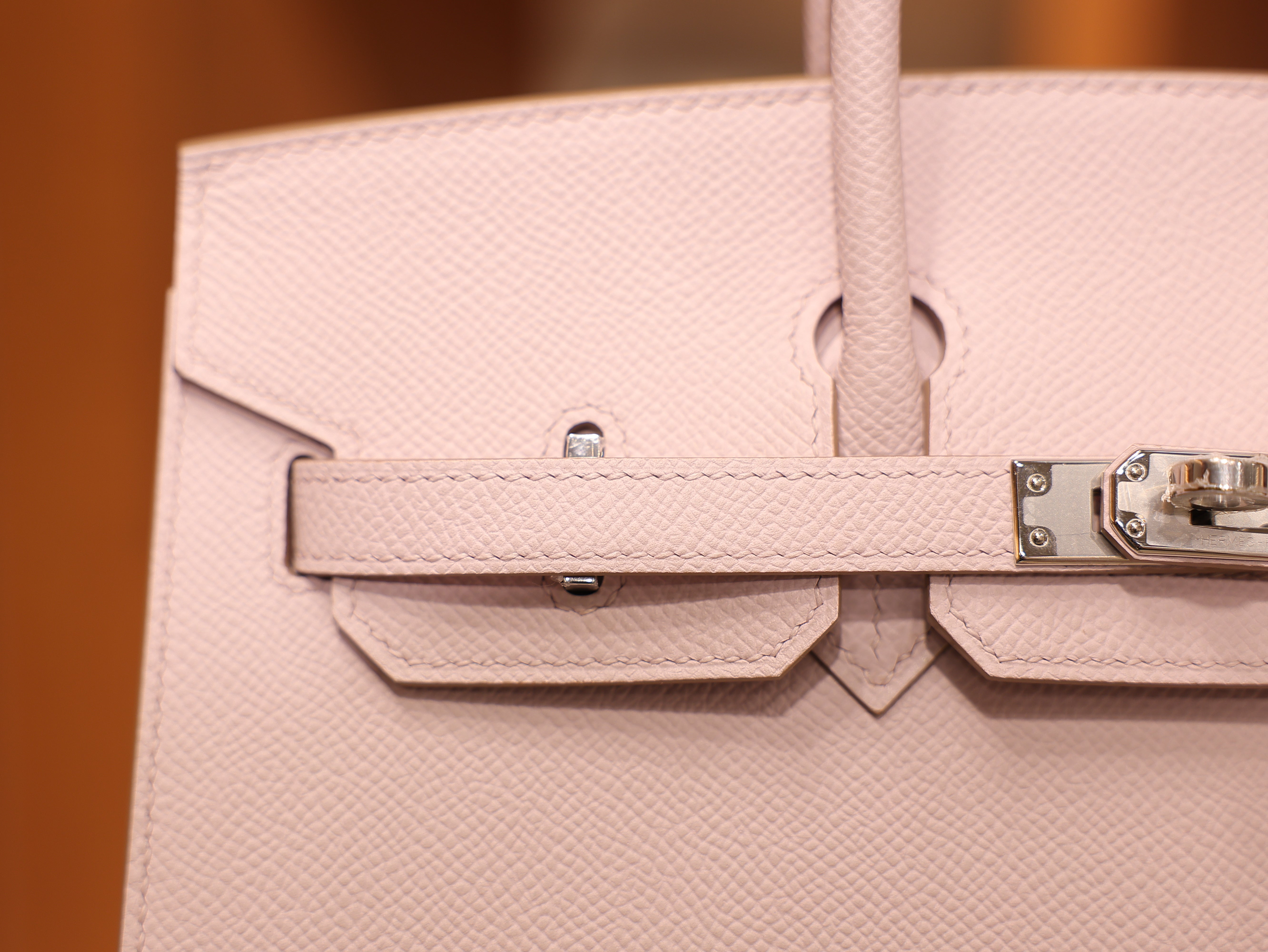 Birkin 25 epsom sellier mauve pale PHW