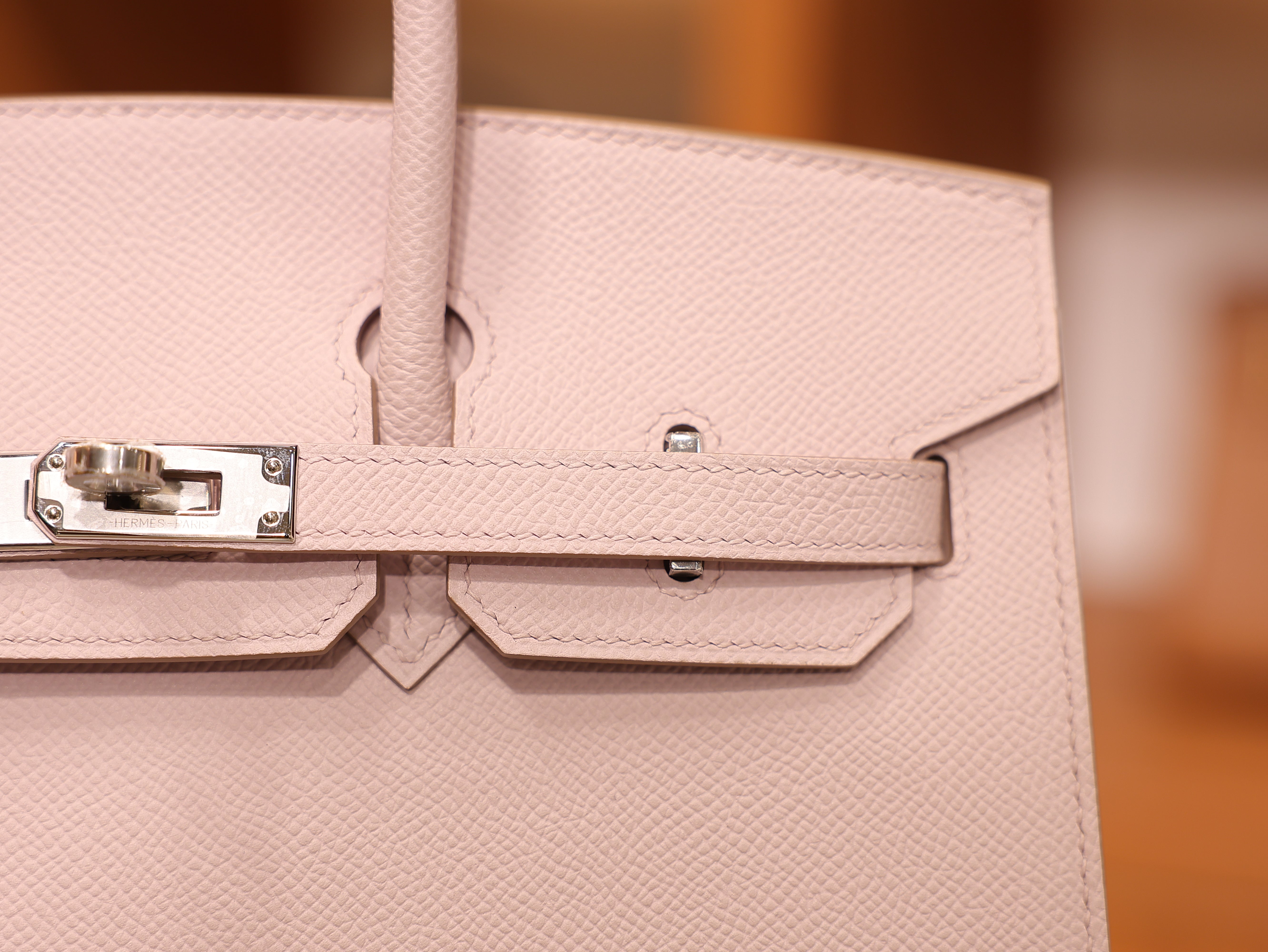 Birkin 25 epsom sellier mauve pale PHW