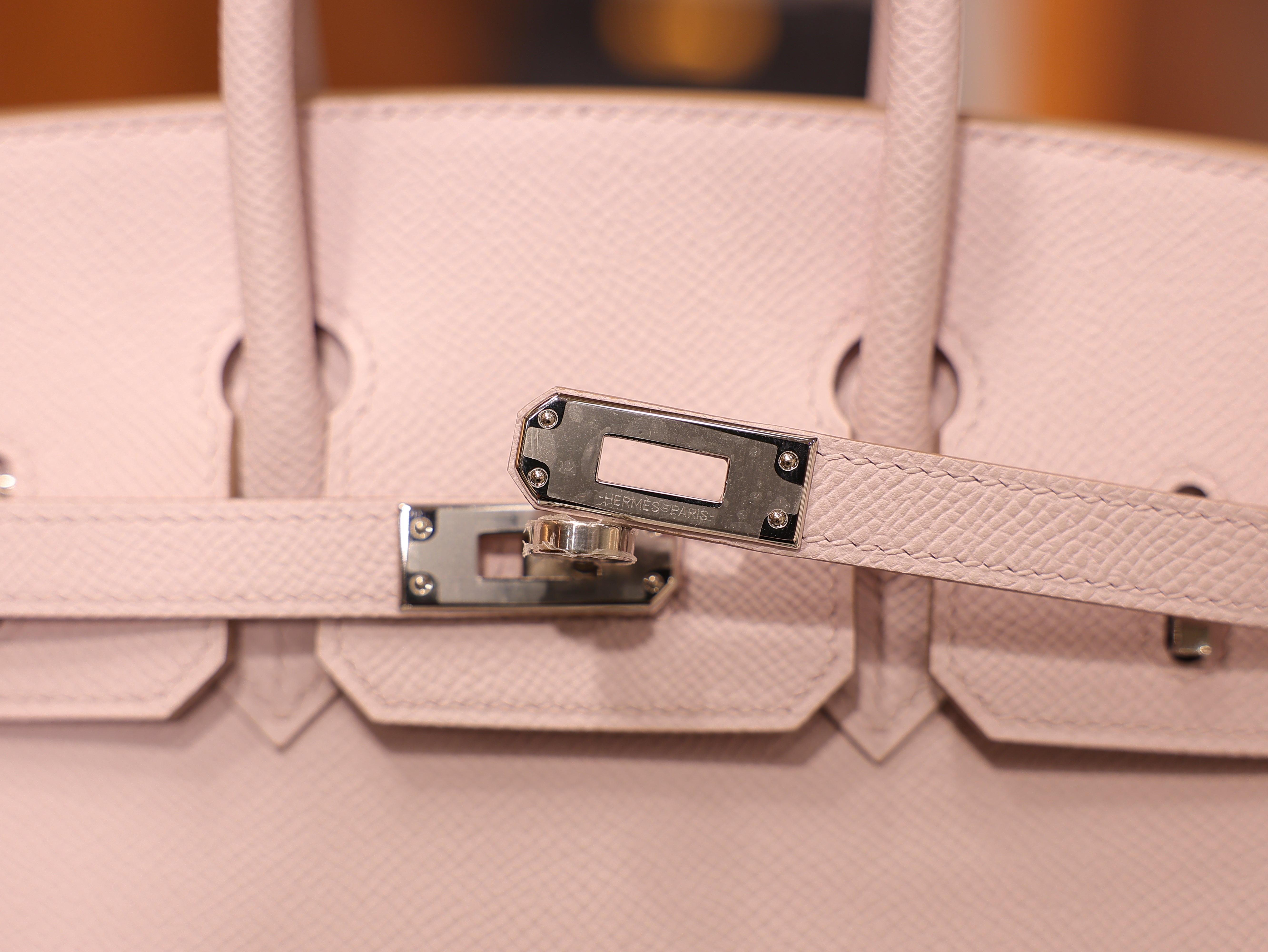 Birkin 25 epsom sellier mauve pale PHW