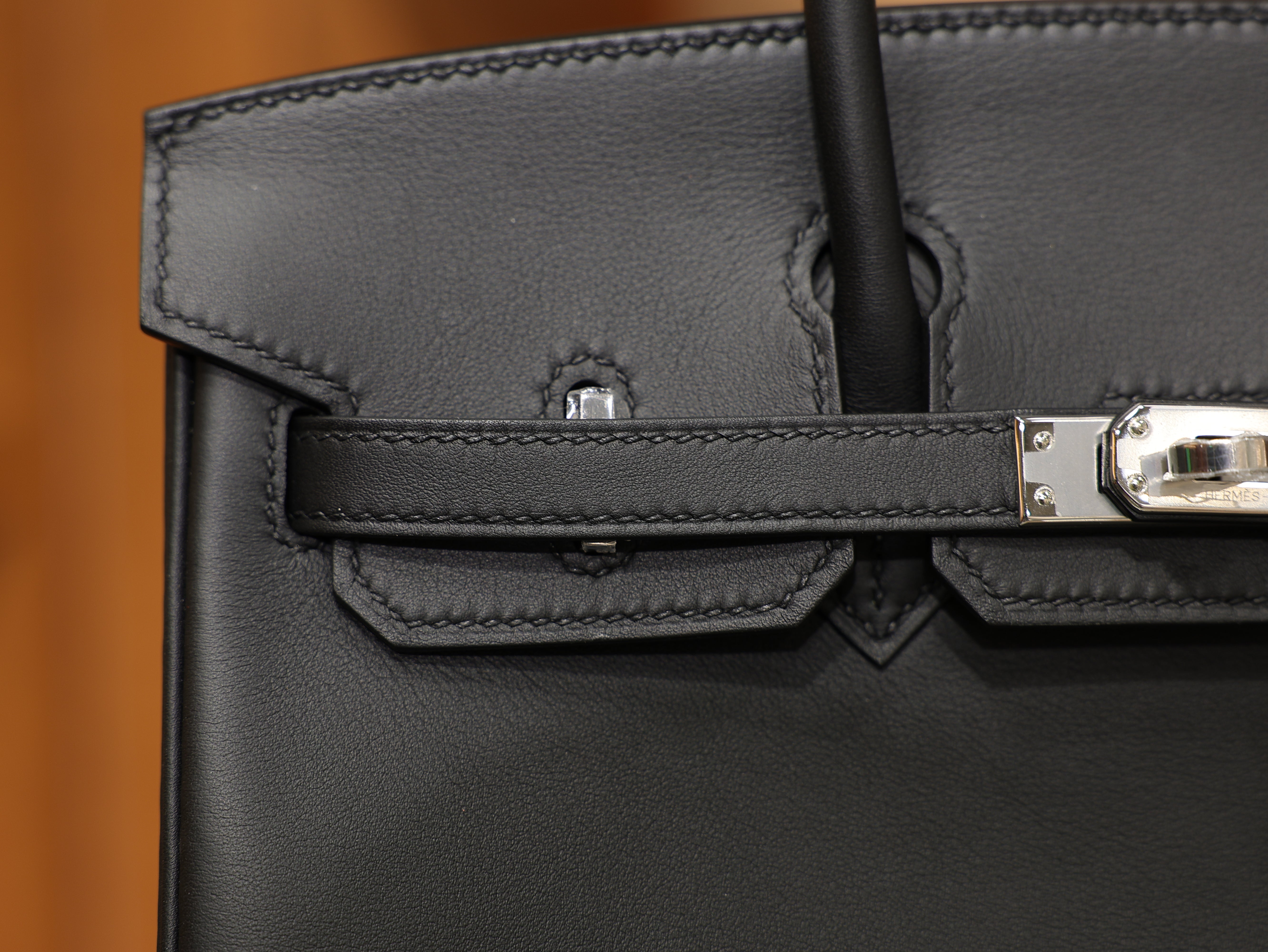 Birkin 25 swift black PHW
