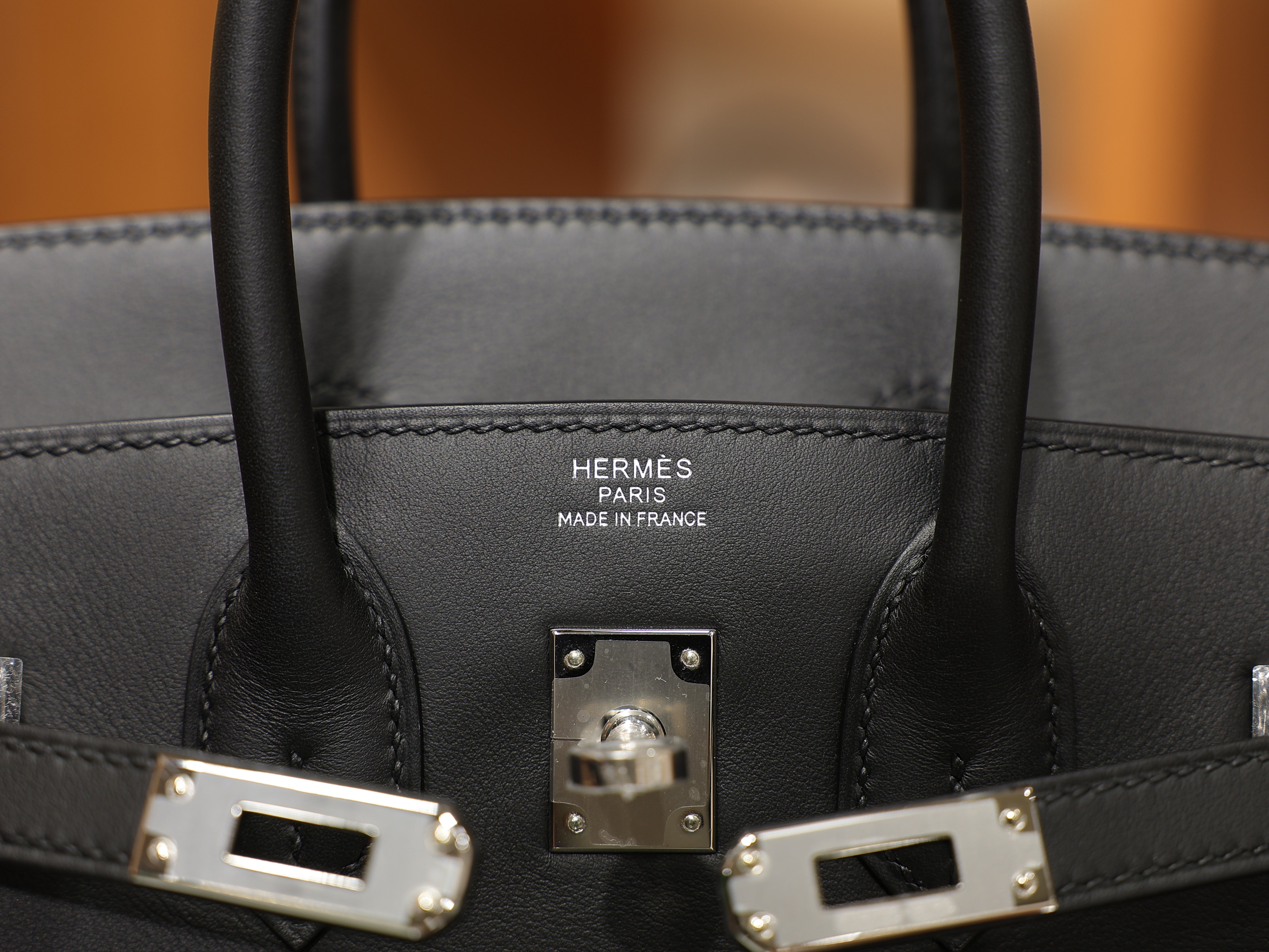 Birkin 25 swift black PHW
