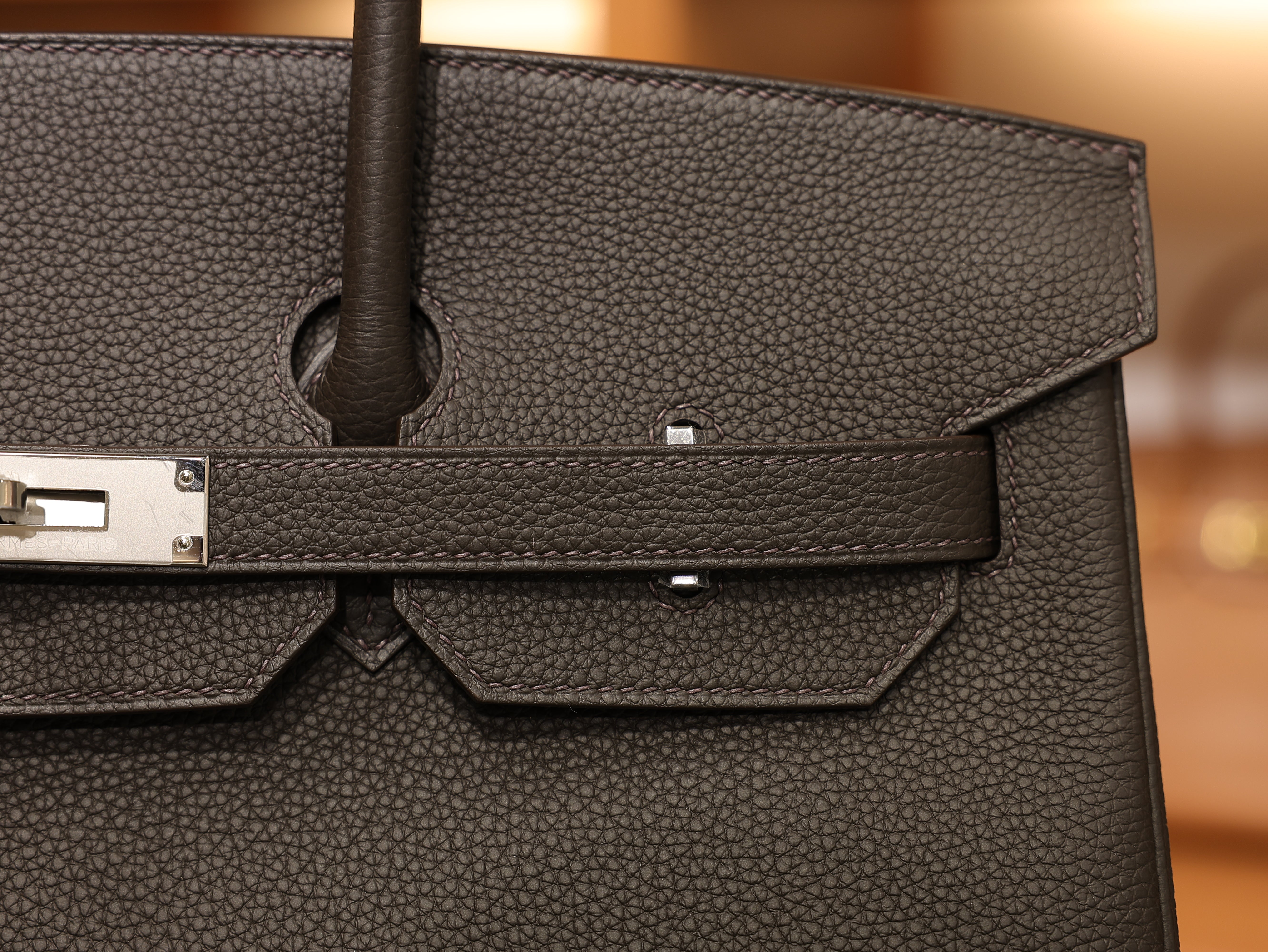 Birkin 35 togo ebene PHW