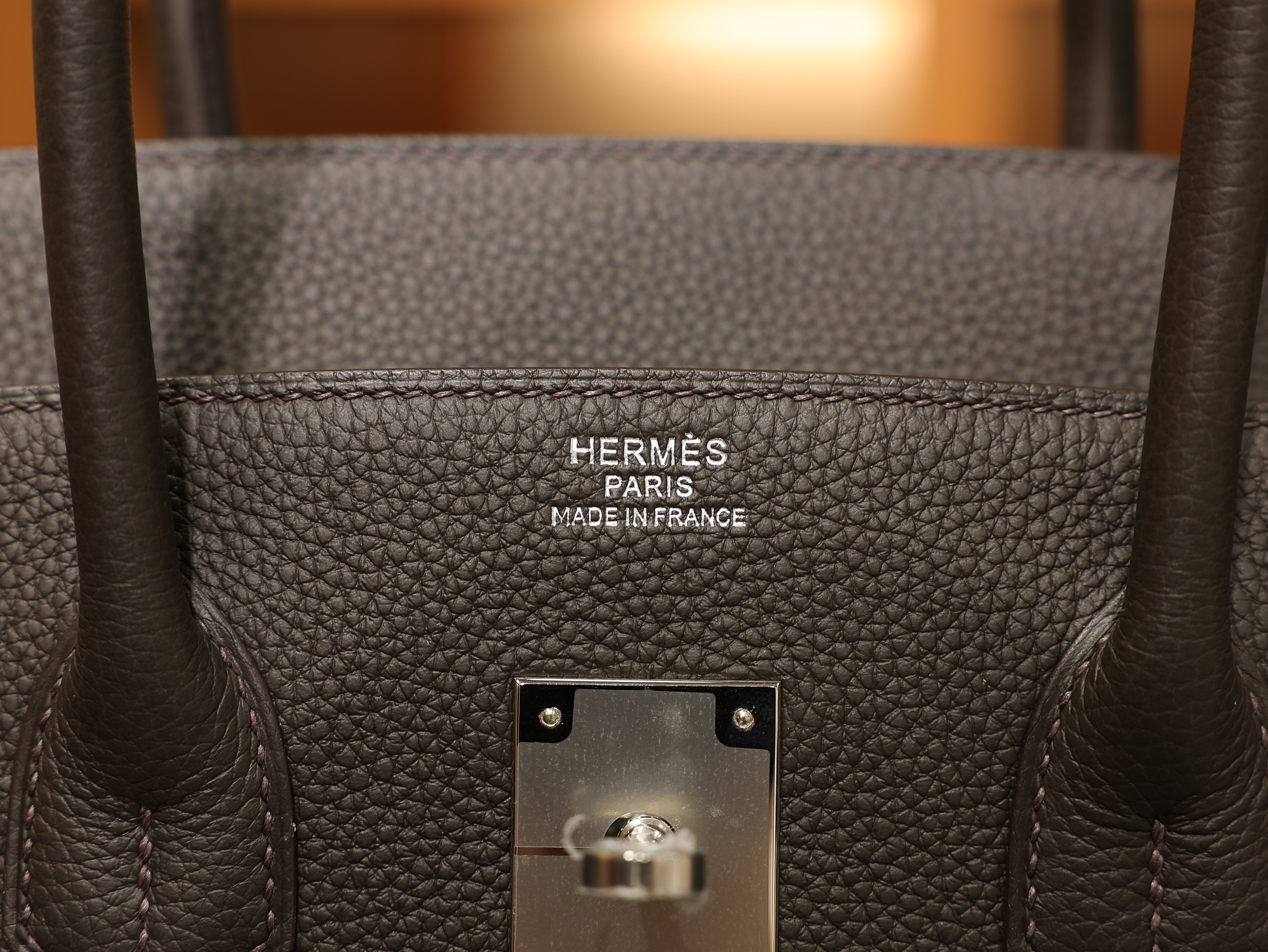 Birkin 35 togo ebene PHW