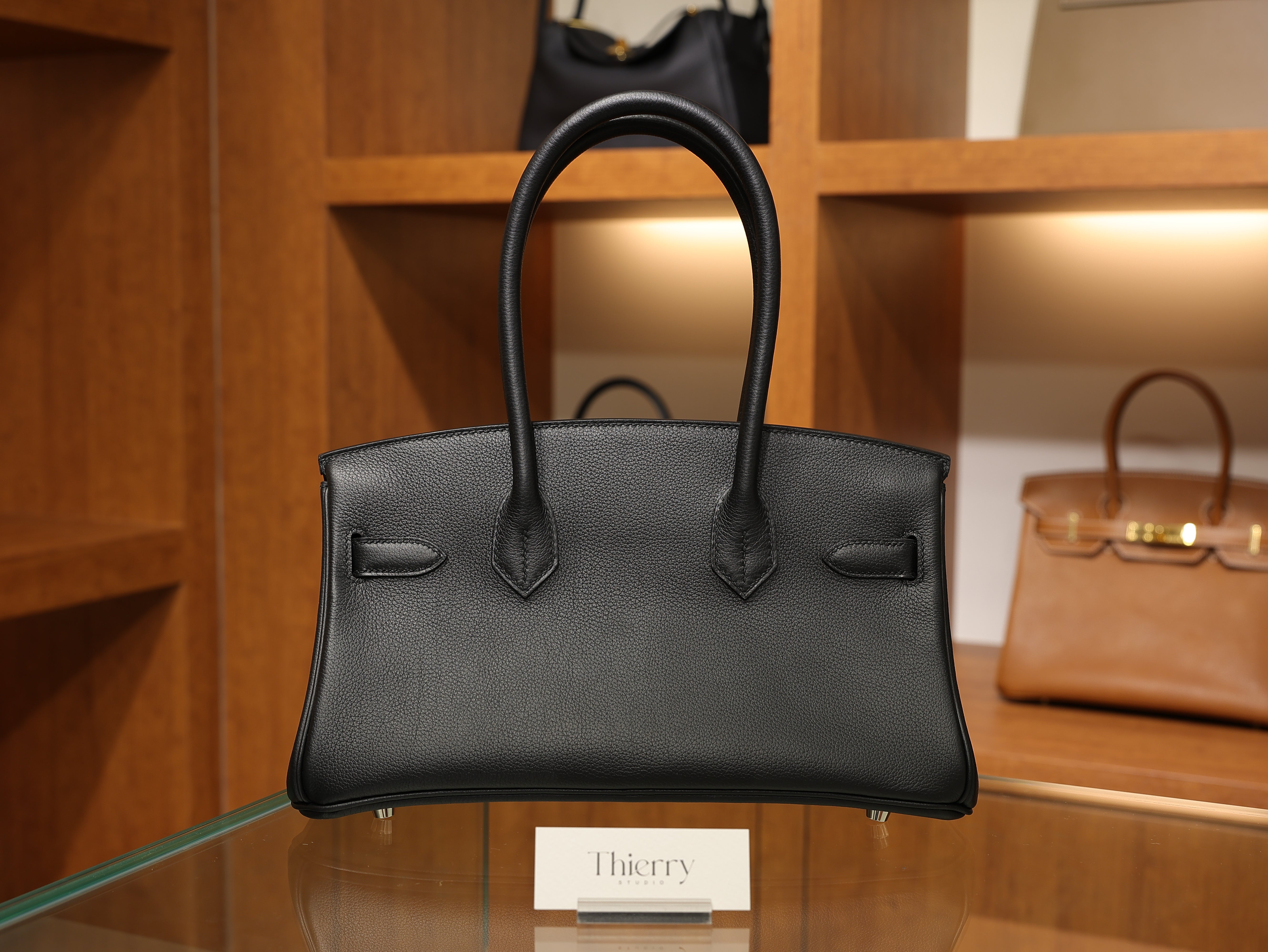 Shoulder birkin 29 evercolor black PHW