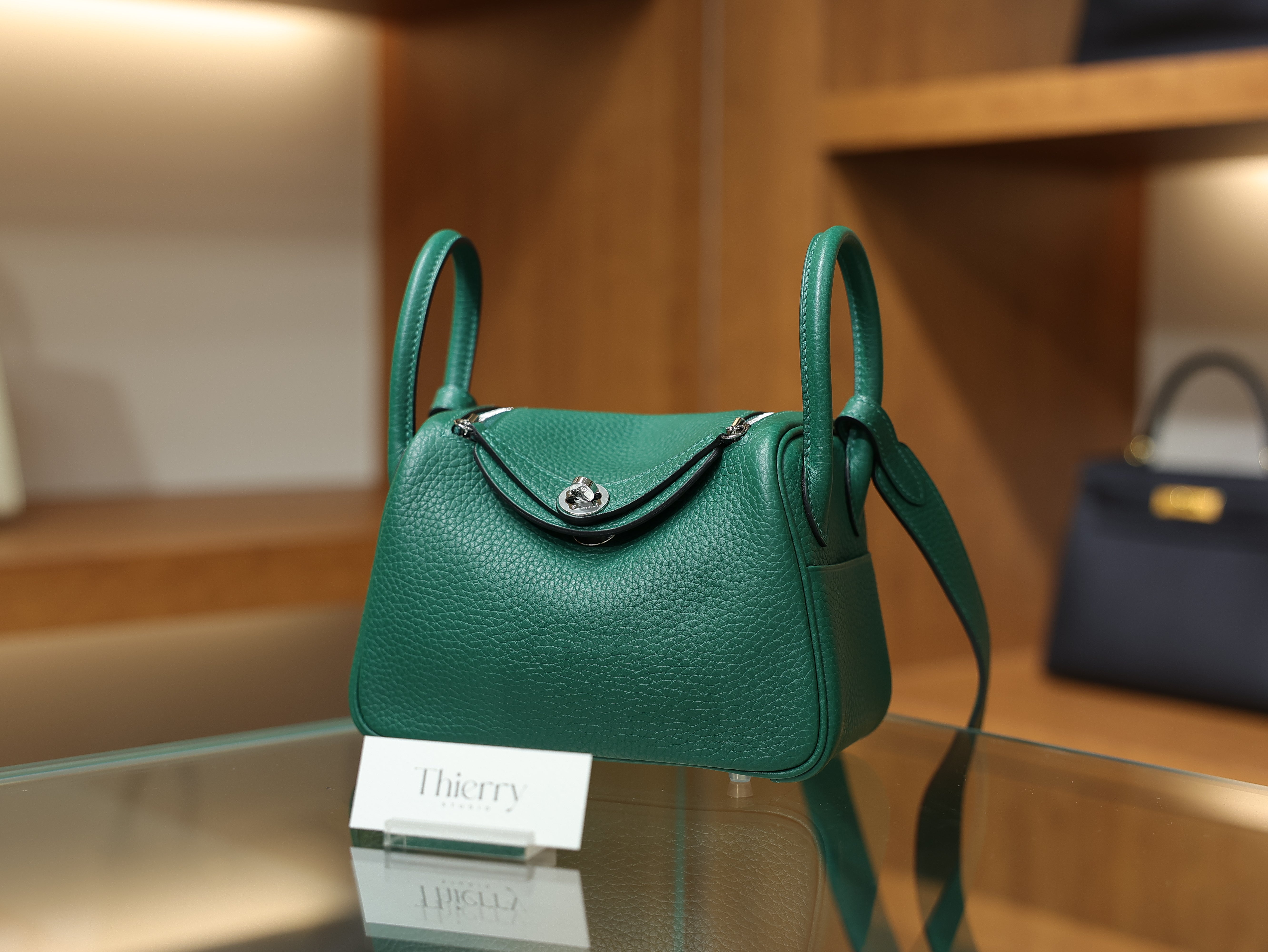 Lindy mini clemence malachite PHW