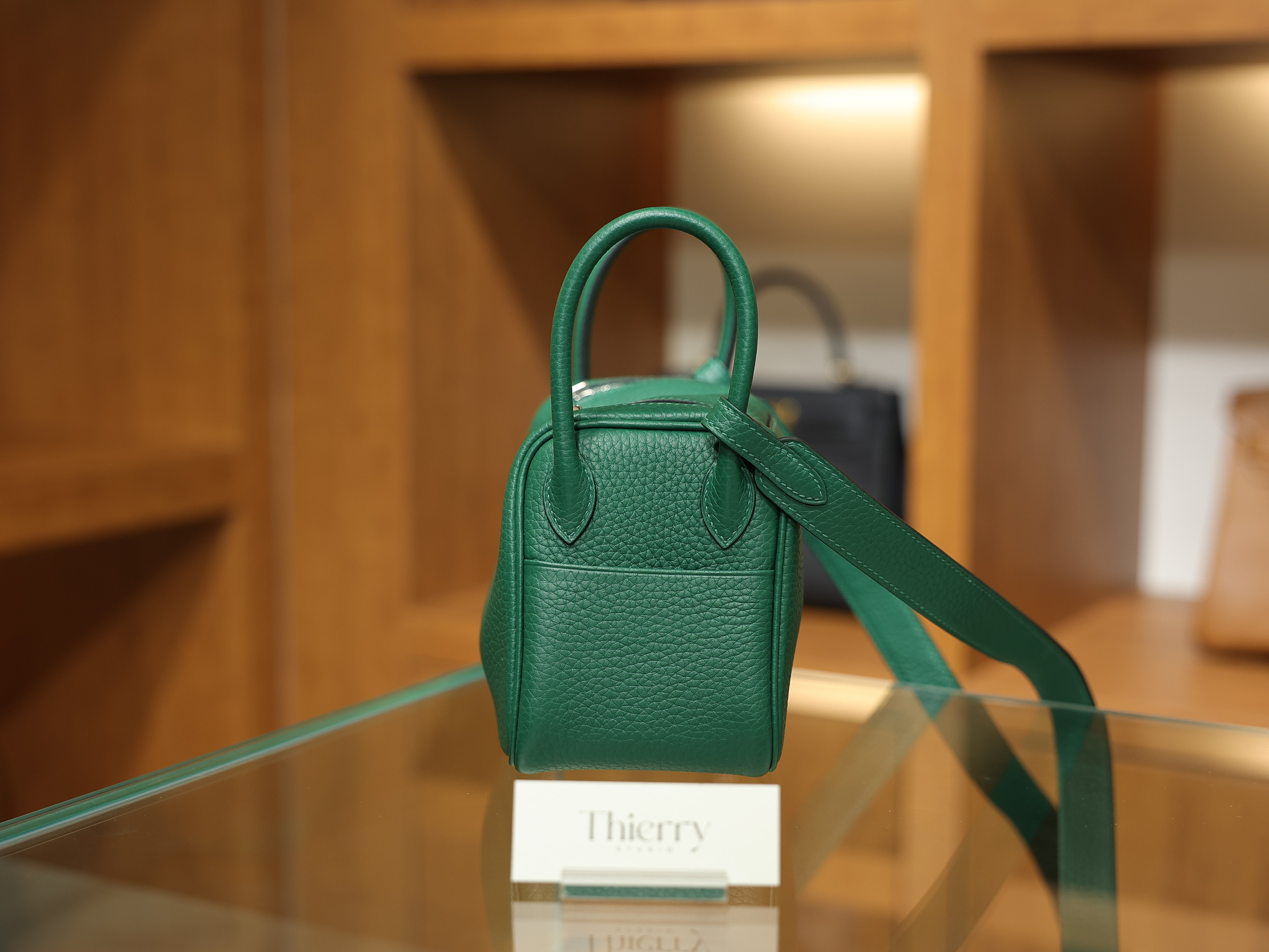 Lindy mini clemence malachite PHW