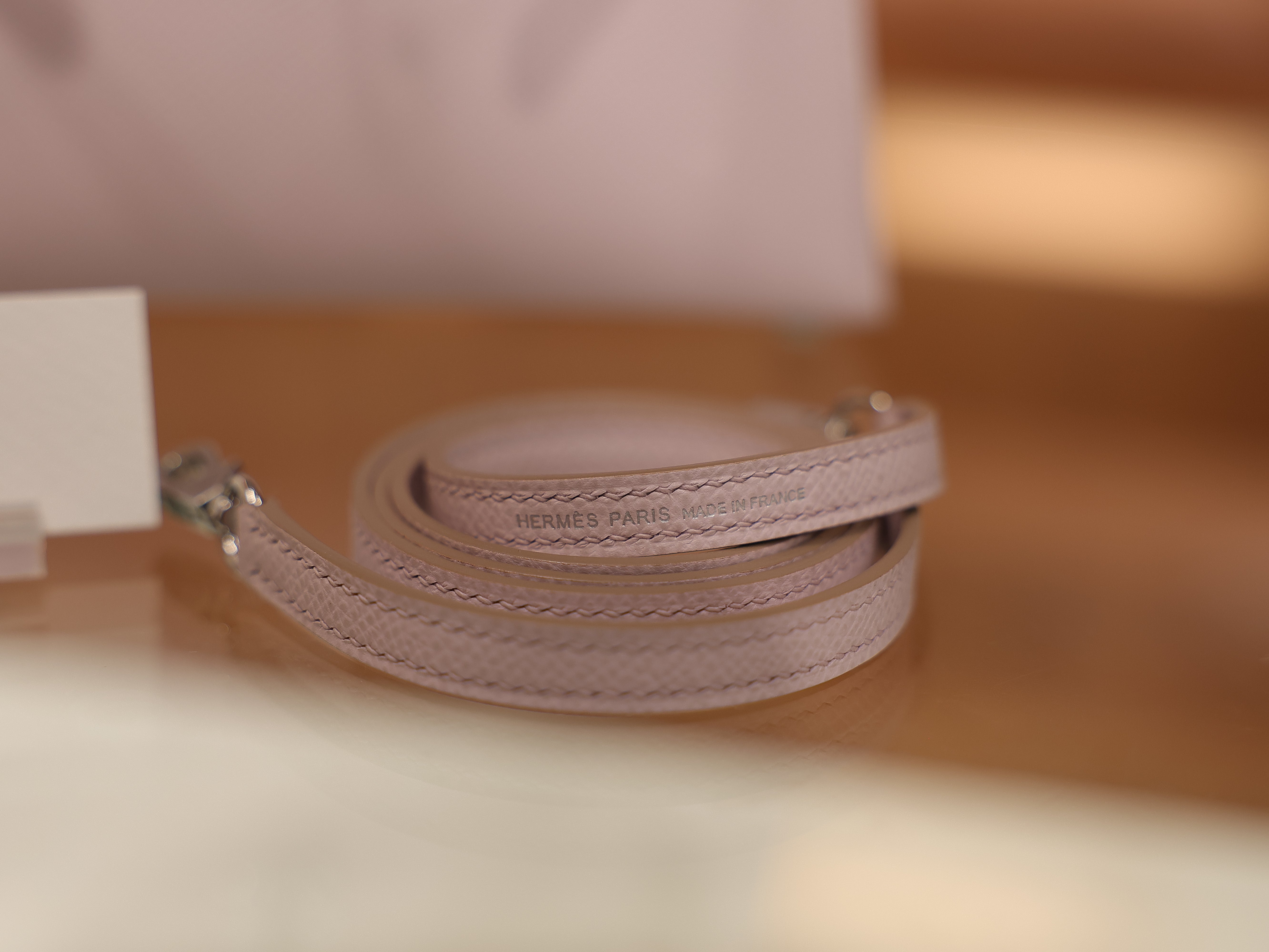 Kelly mini 2 epsom mauve pale PHW