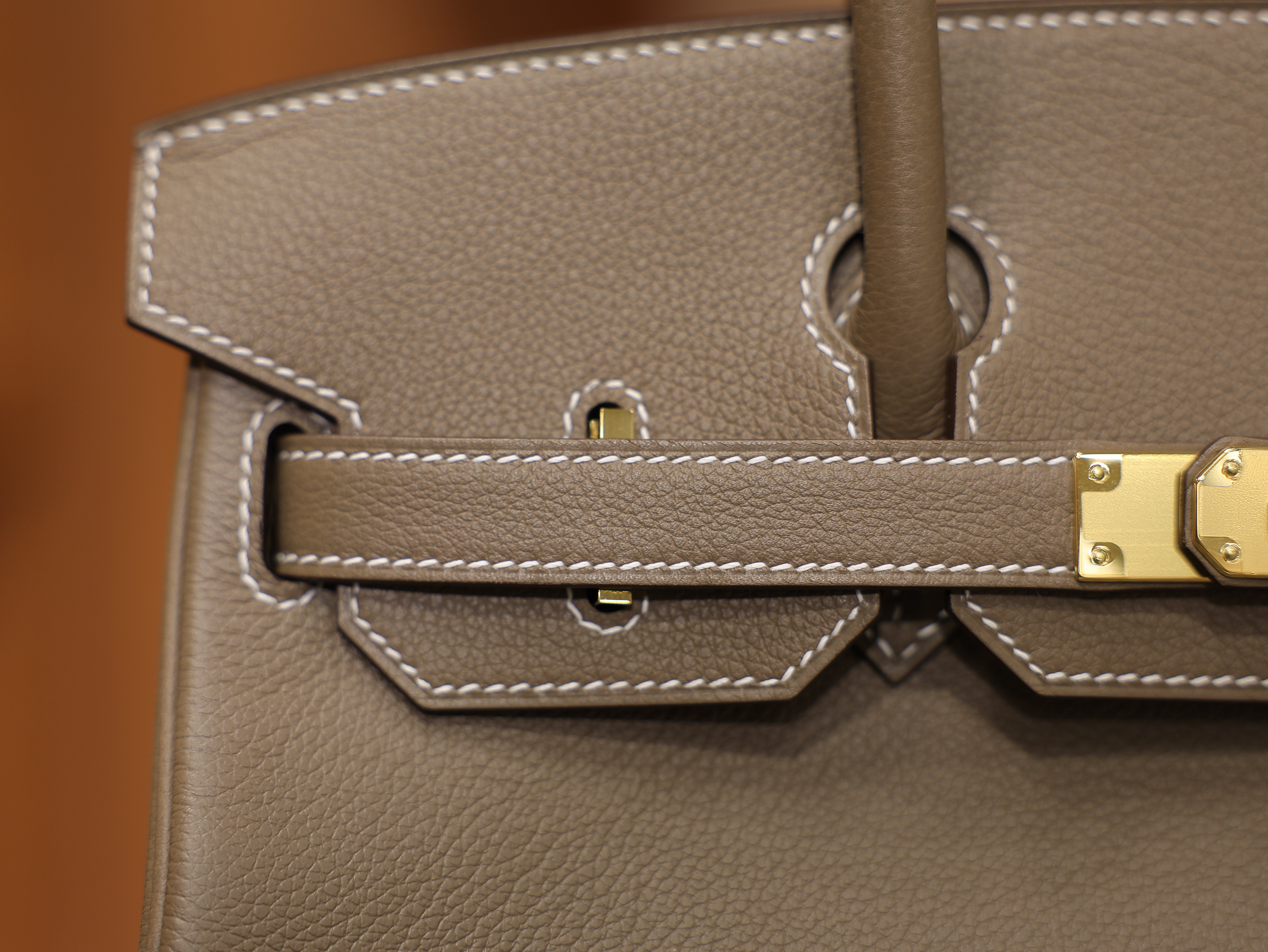 Shoulder birkin 29 evercolor etoupe GHW