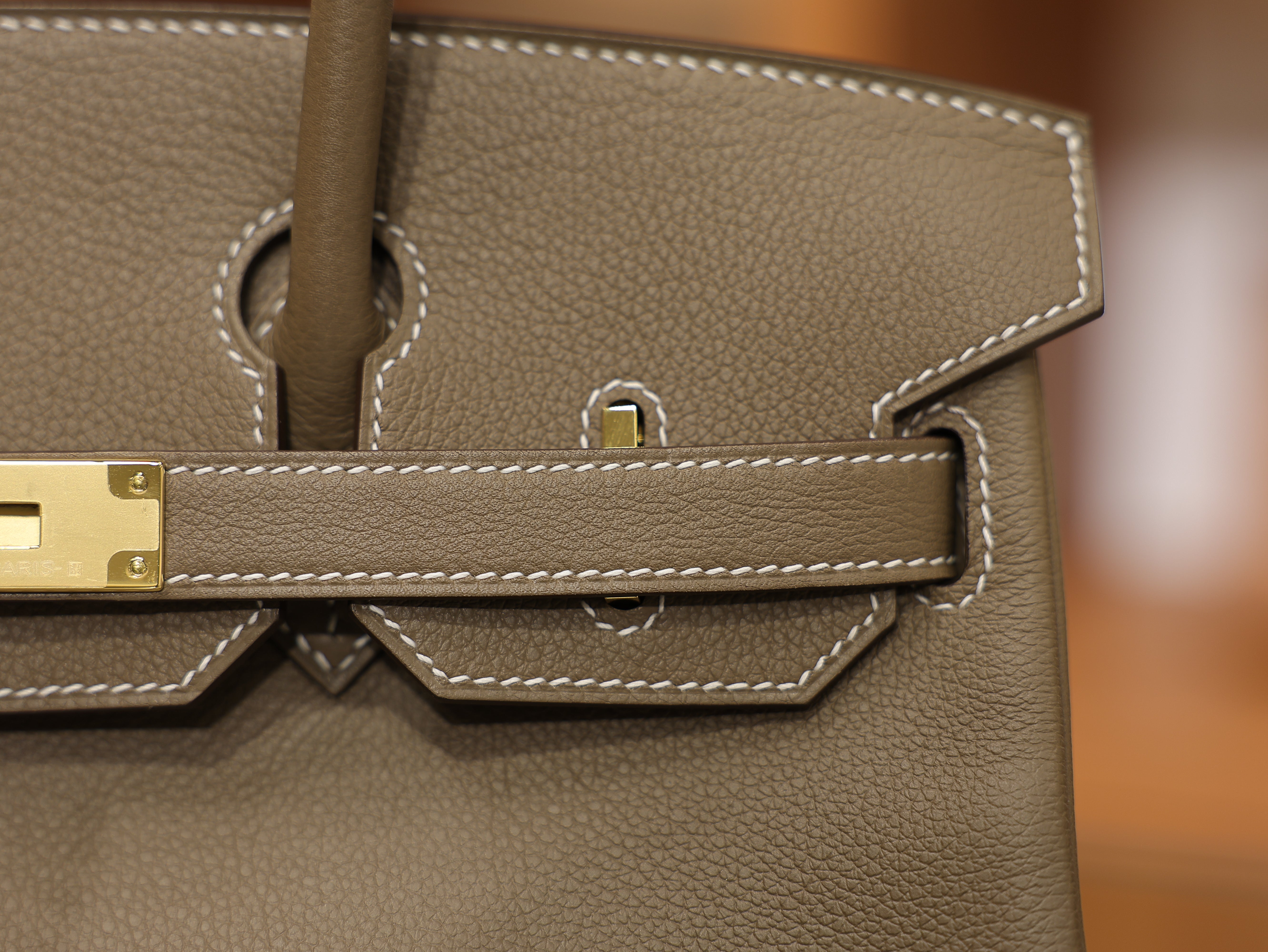Shoulder birkin 29 evercolor etoupe GHW