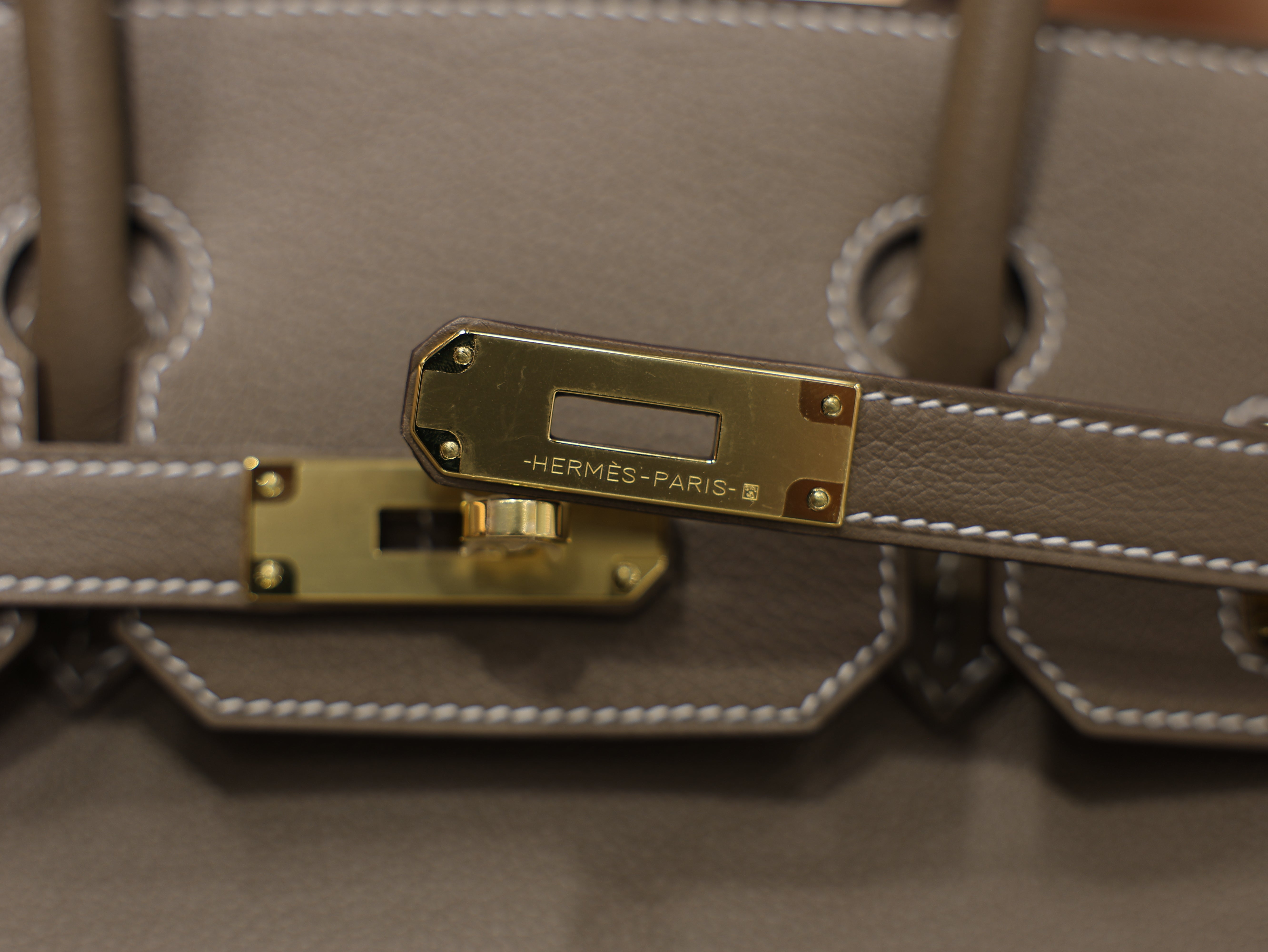 Shoulder birkin 29 evercolor etoupe GHW