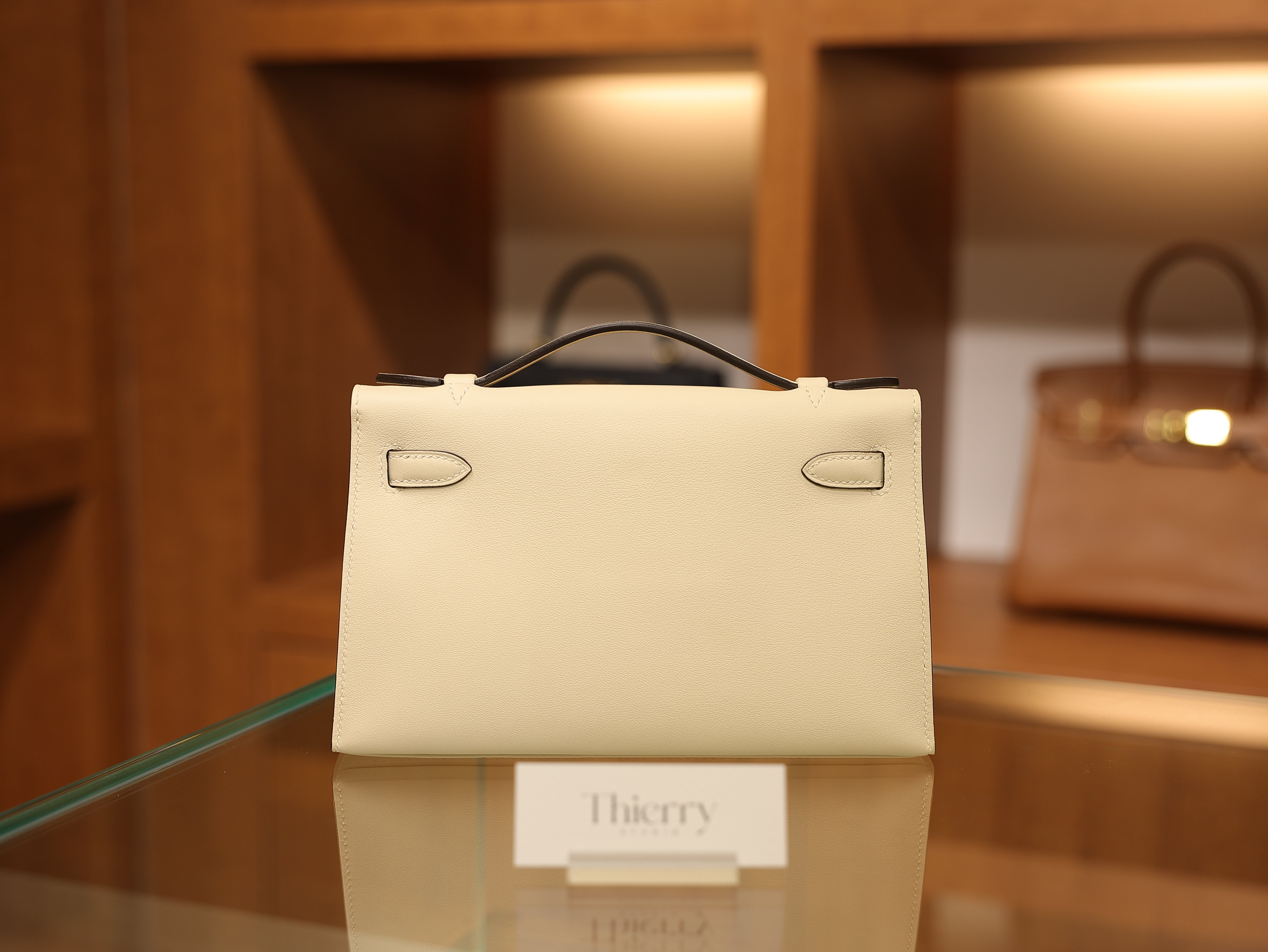 Kelly pochette swift nata PHW