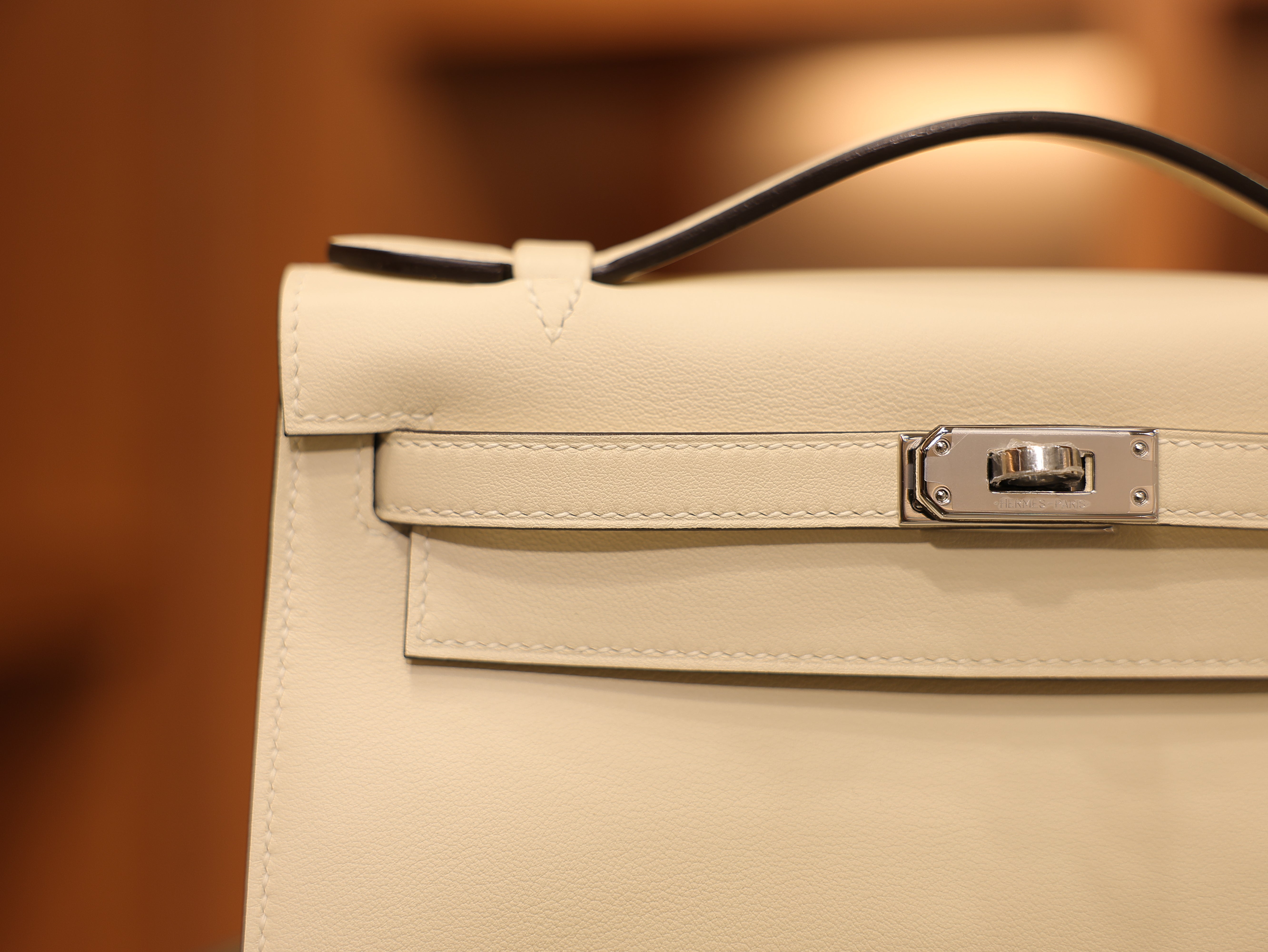 Kelly pochette swift nata PHW