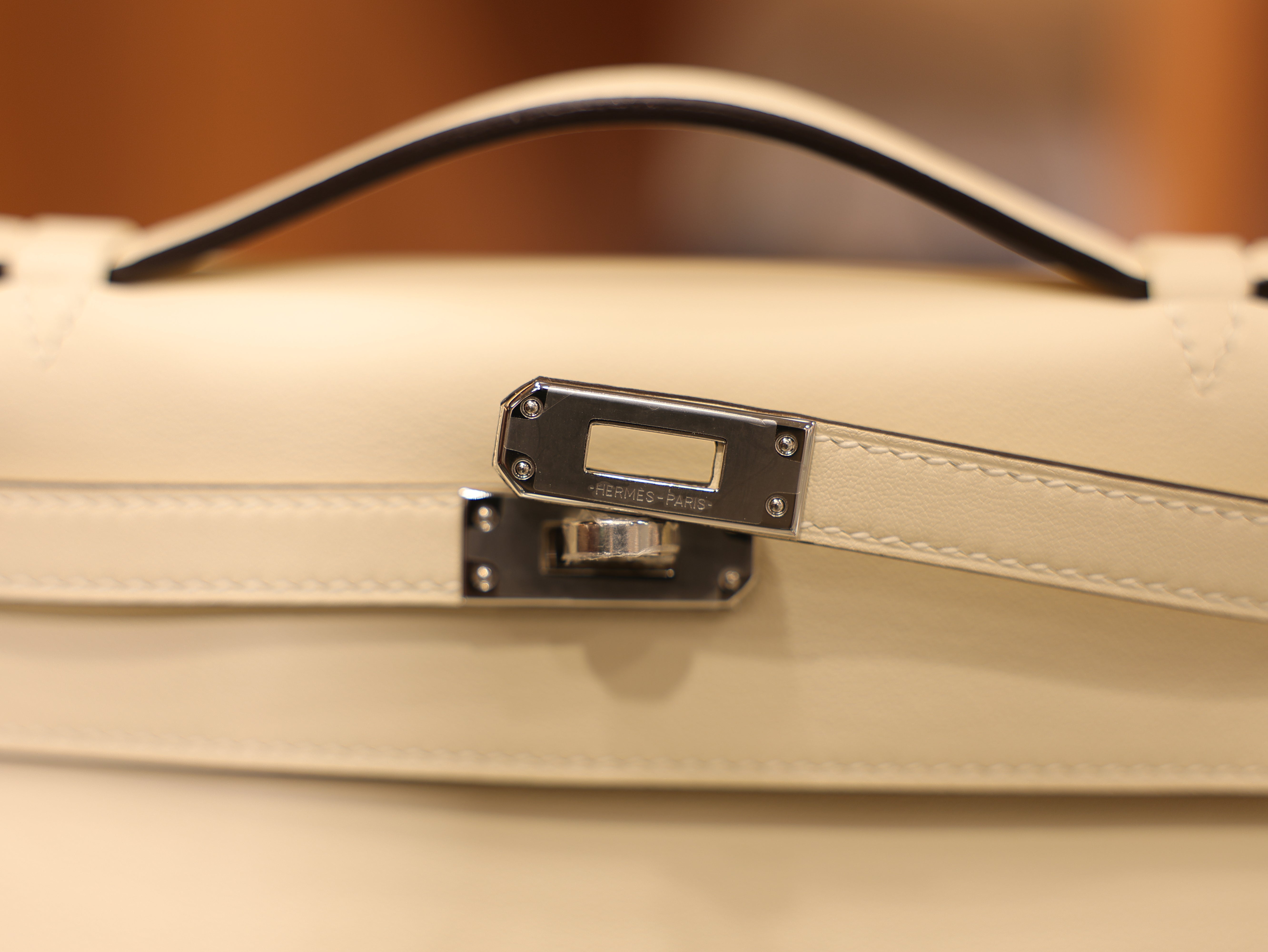 Kelly pochette swift nata PHW
