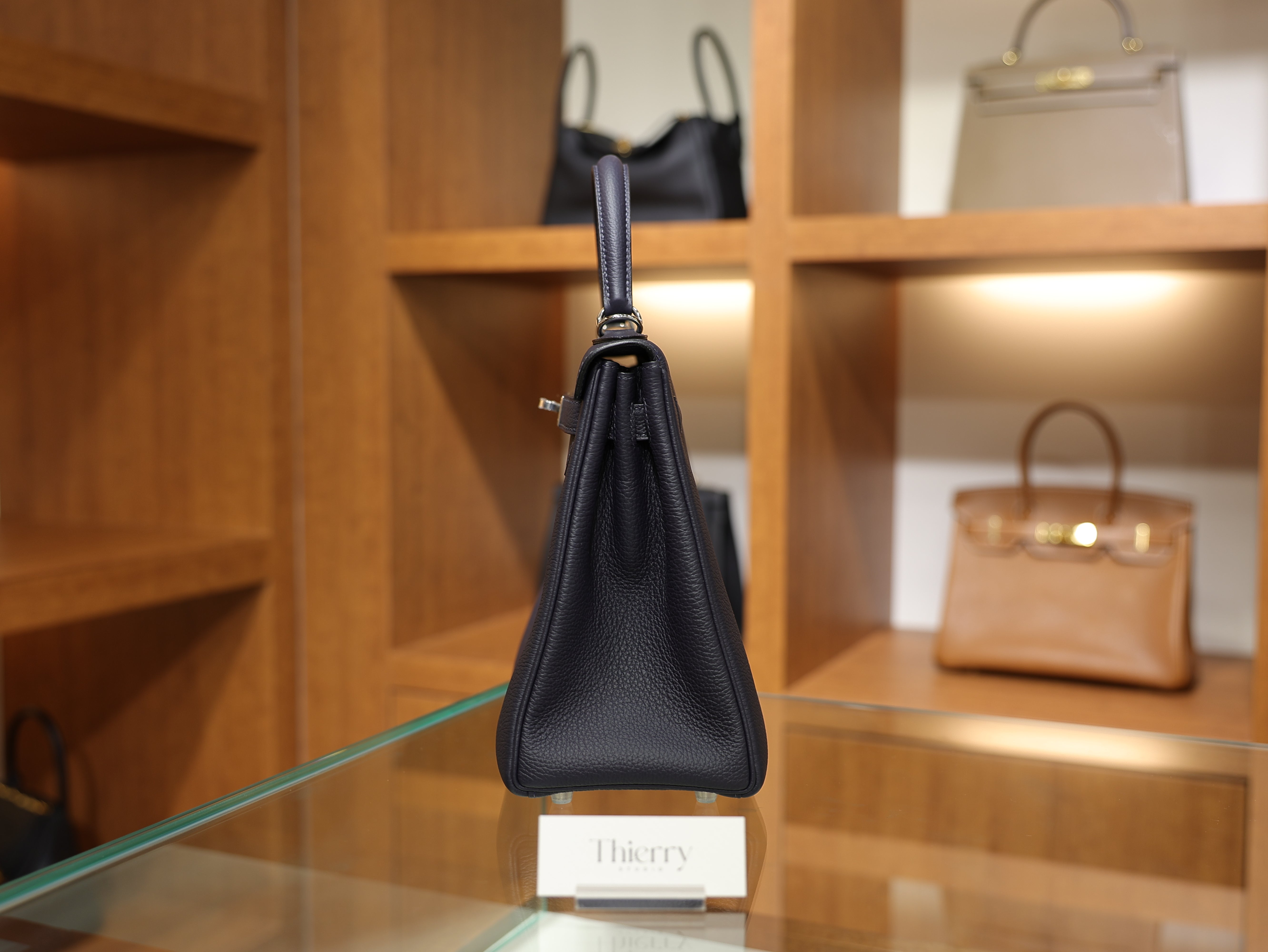 Kelly 28 togo blue nuit PHW