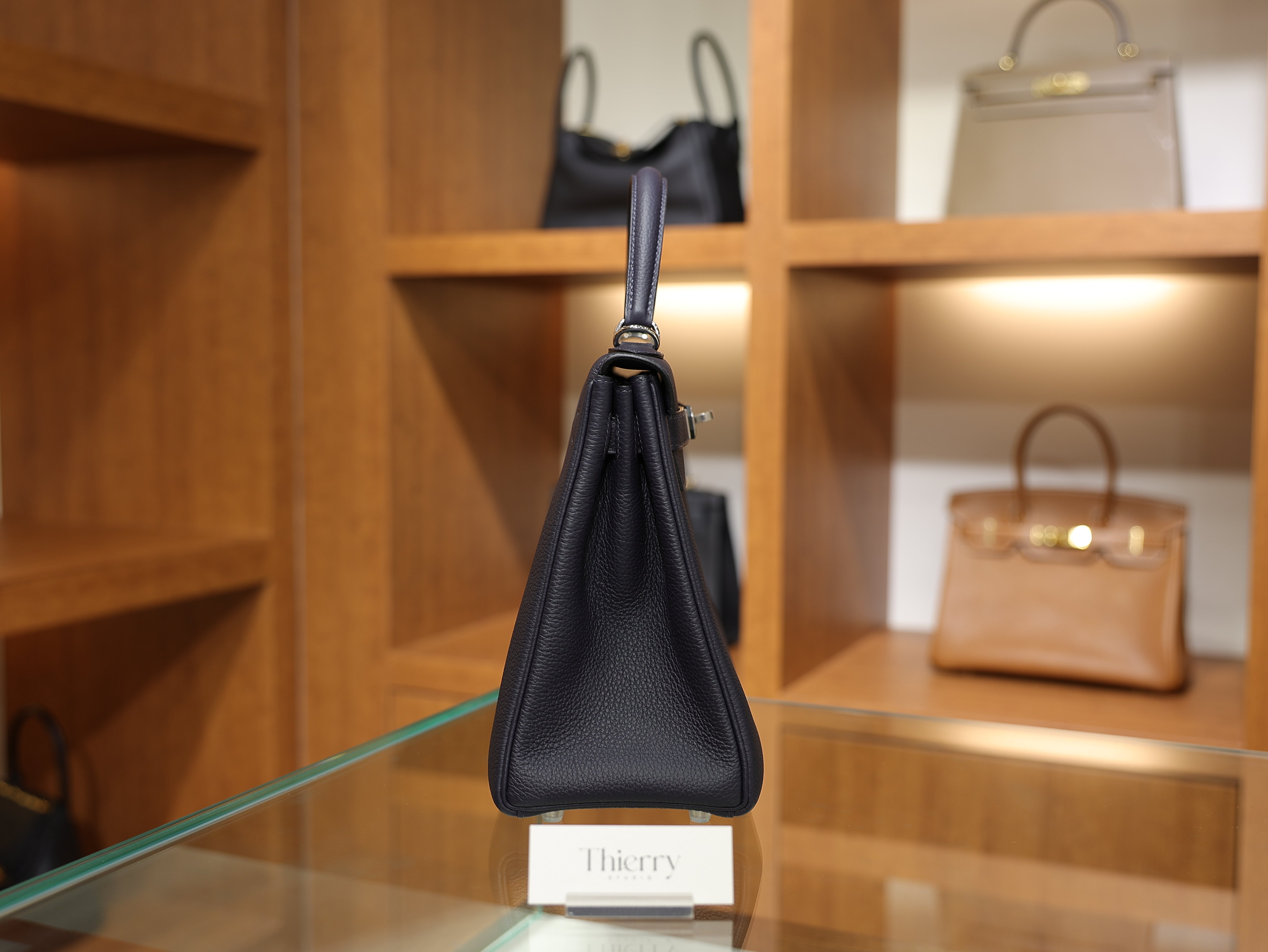 Kelly 28 togo blue nuit PHW