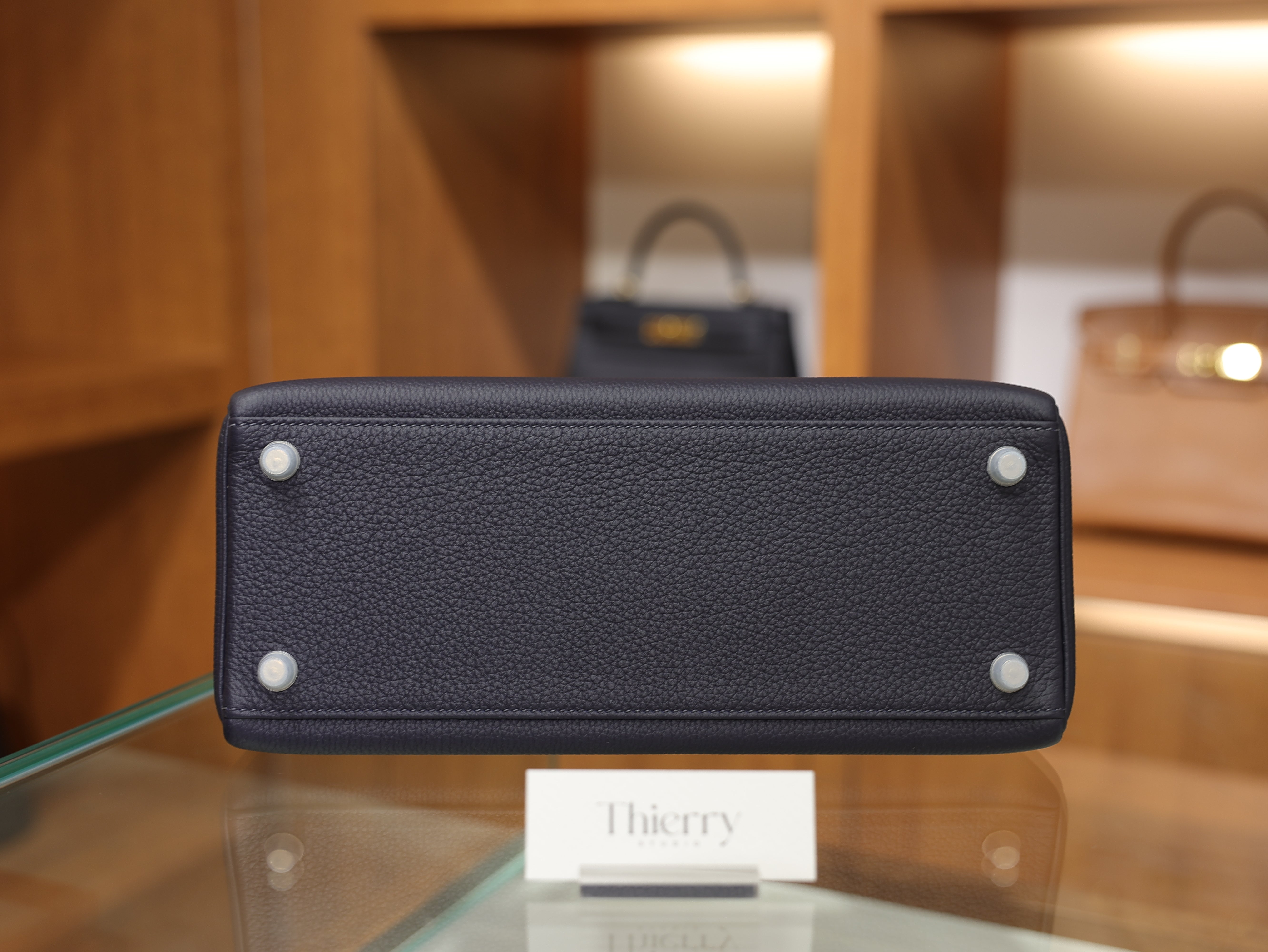 Kelly 28 togo blue nuit PHW
