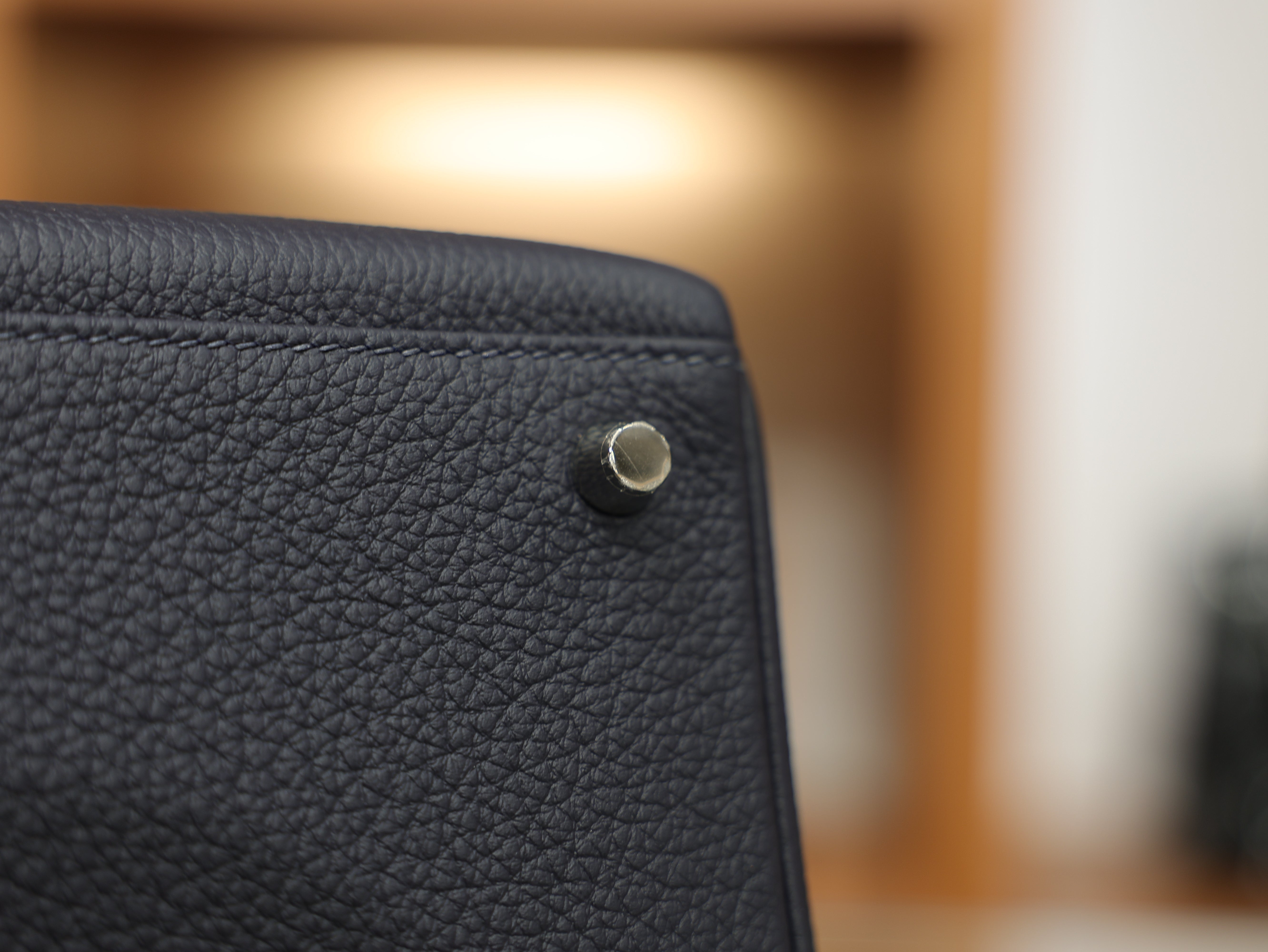 Kelly 28 togo blue nuit PHW