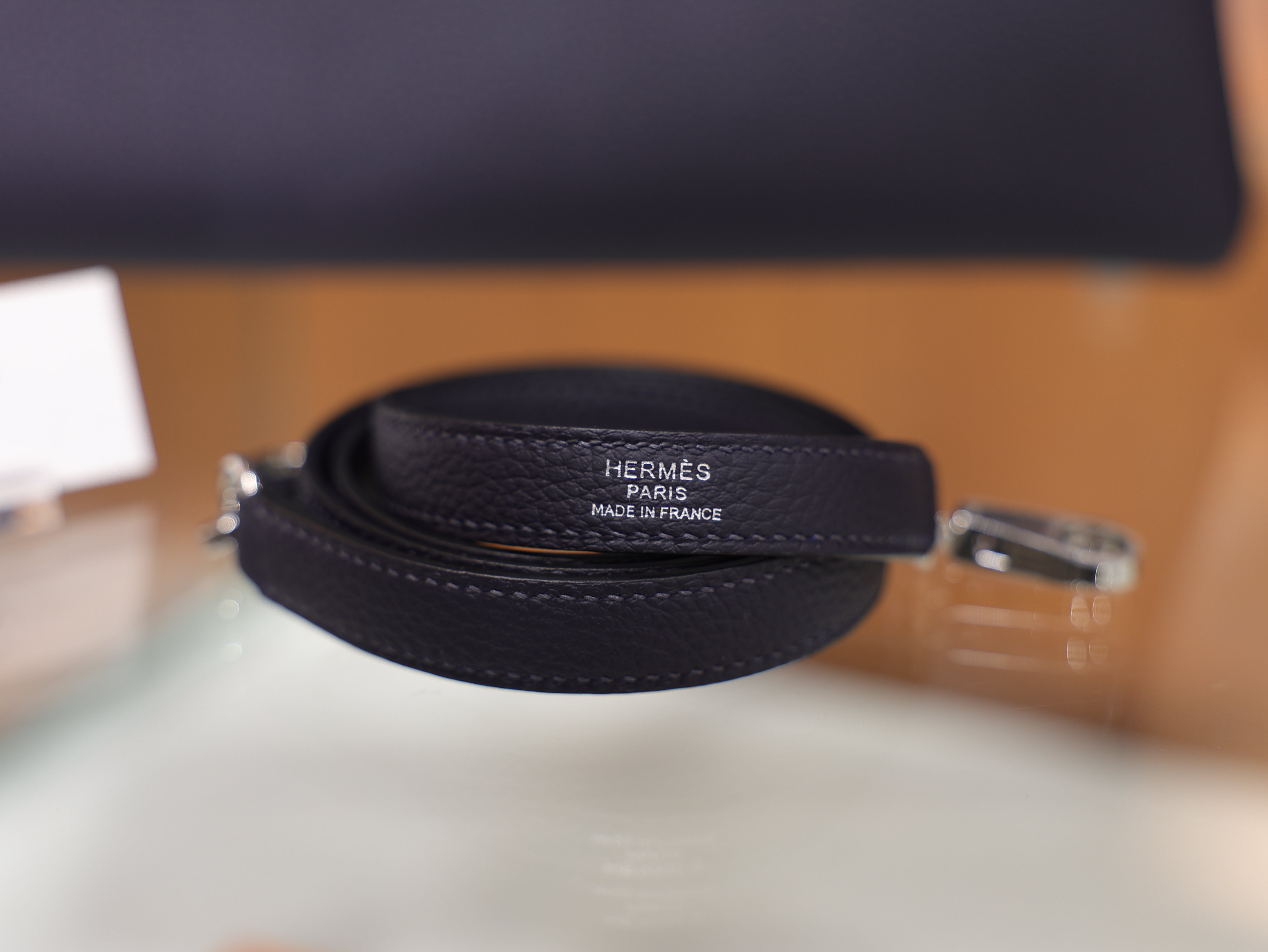 Kelly 28 togo blue nuit PHW